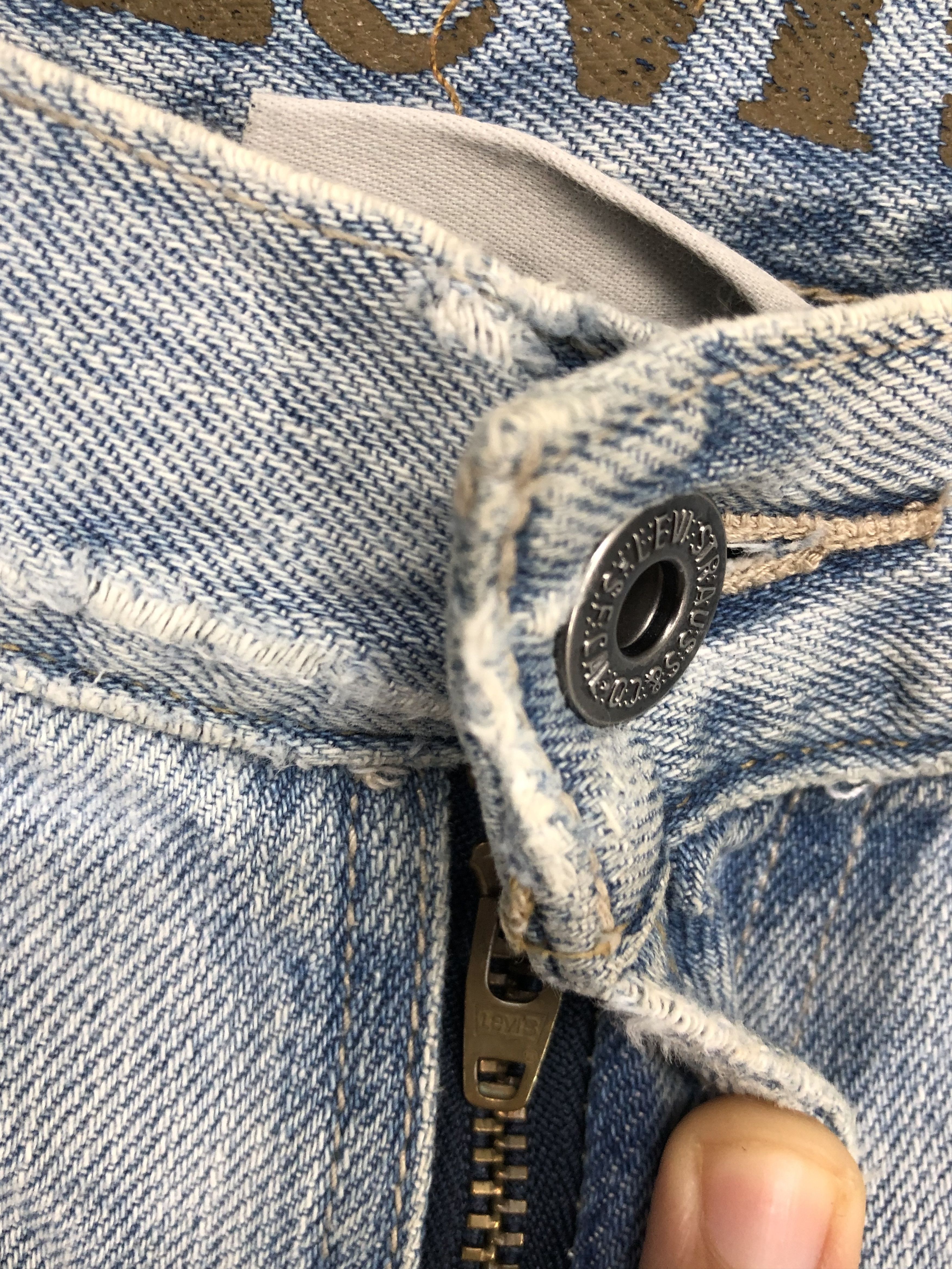 Levi's × Vintage Levis 527 Low Boot Cut Ripped Distressed Jeans T152 Size US 34 / EU 50 - 5 Thumbnail