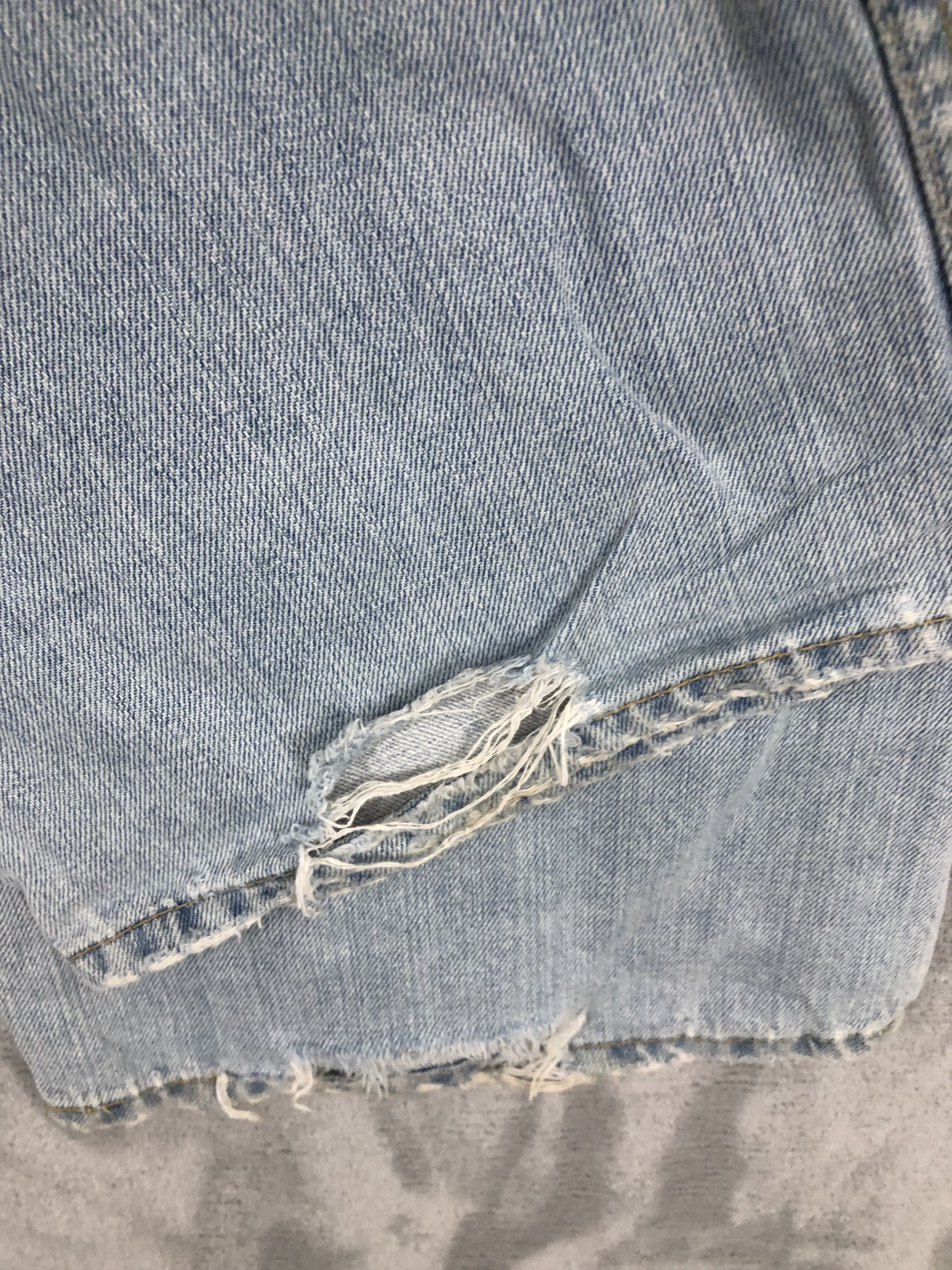 Levi's × Vintage Levis 527 Low Boot Cut Ripped Distressed Jeans T152 Size US 34 / EU 50 - 10 Thumbnail