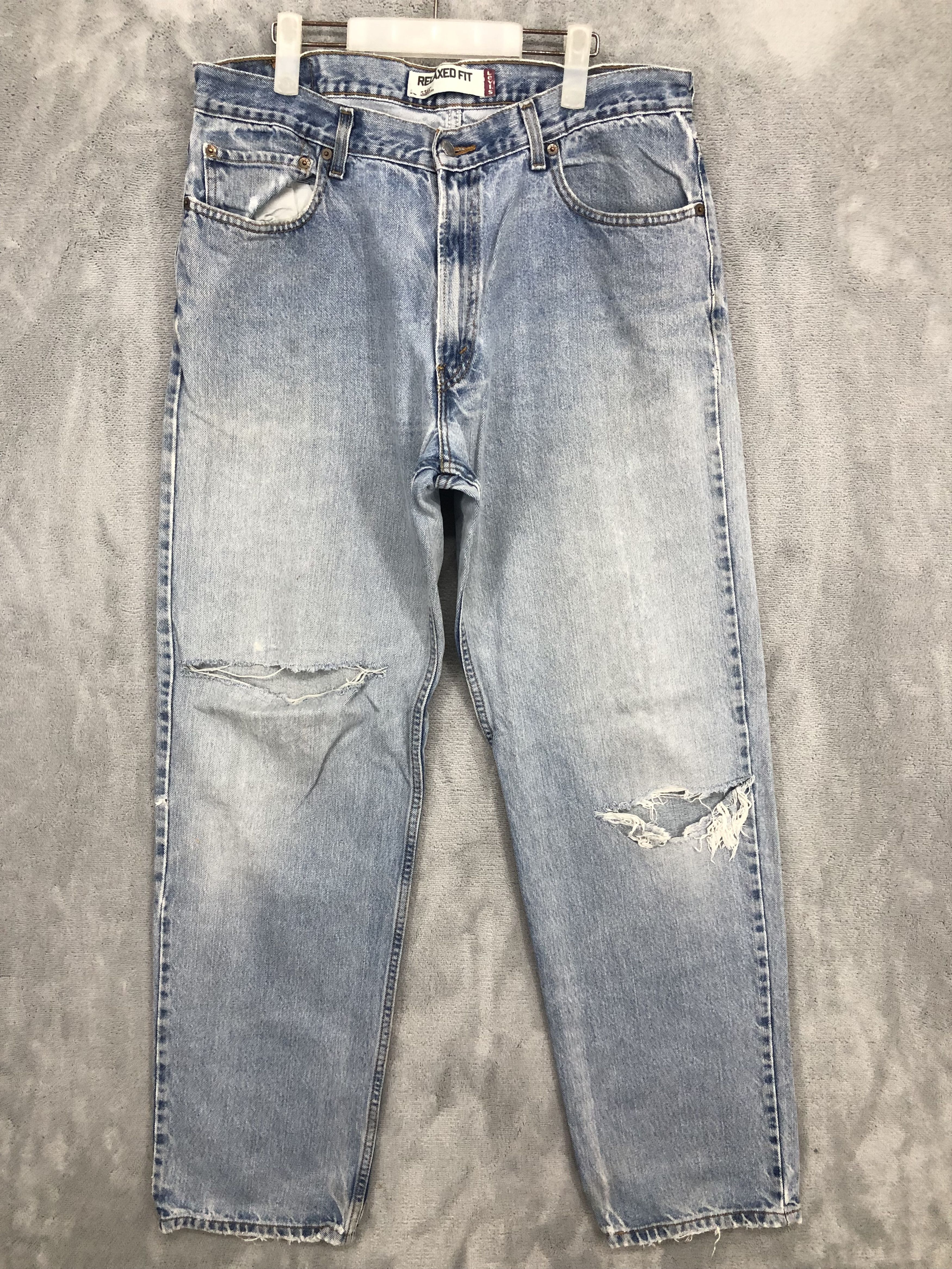 Levi's Vintage Levis 550 Relaxed Fit Distressed Jeans - T161 Size US 38 / EU 54 - 1 Thumbnail