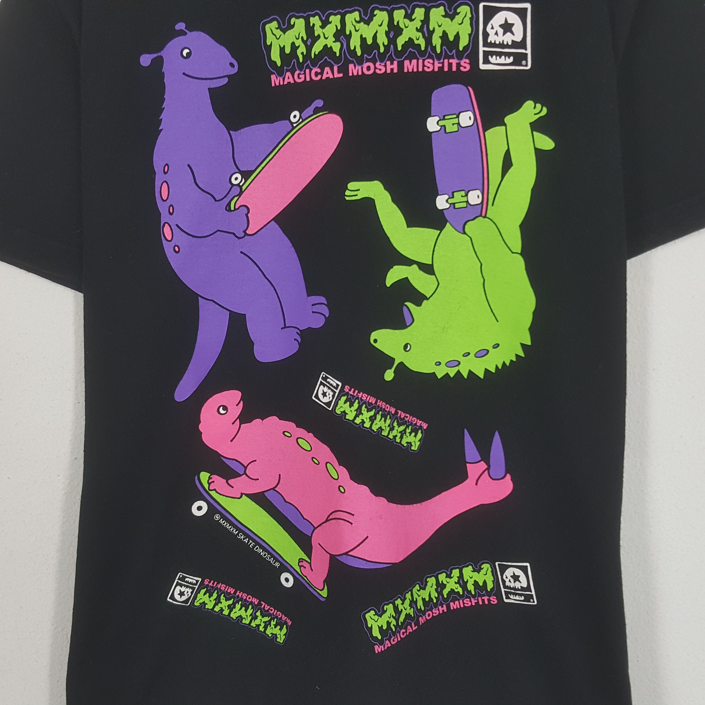 Band Tees × Vintage Vintage MXMXM Skate Dinosaur Tshirt Size US M / EU 48-50 / 2 - 2 Thumbnail