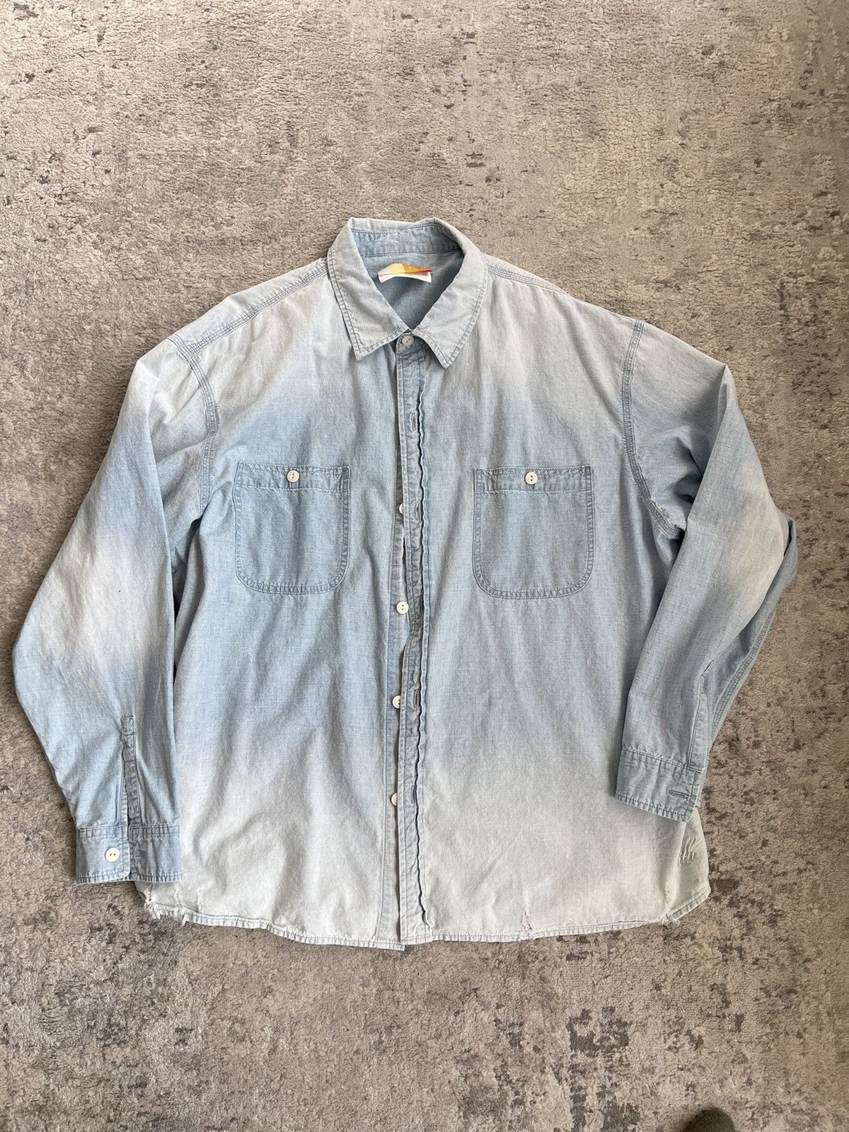 Kith x Otakara NYC Denim Apollo Shirt Sandrift - GLAB.VN