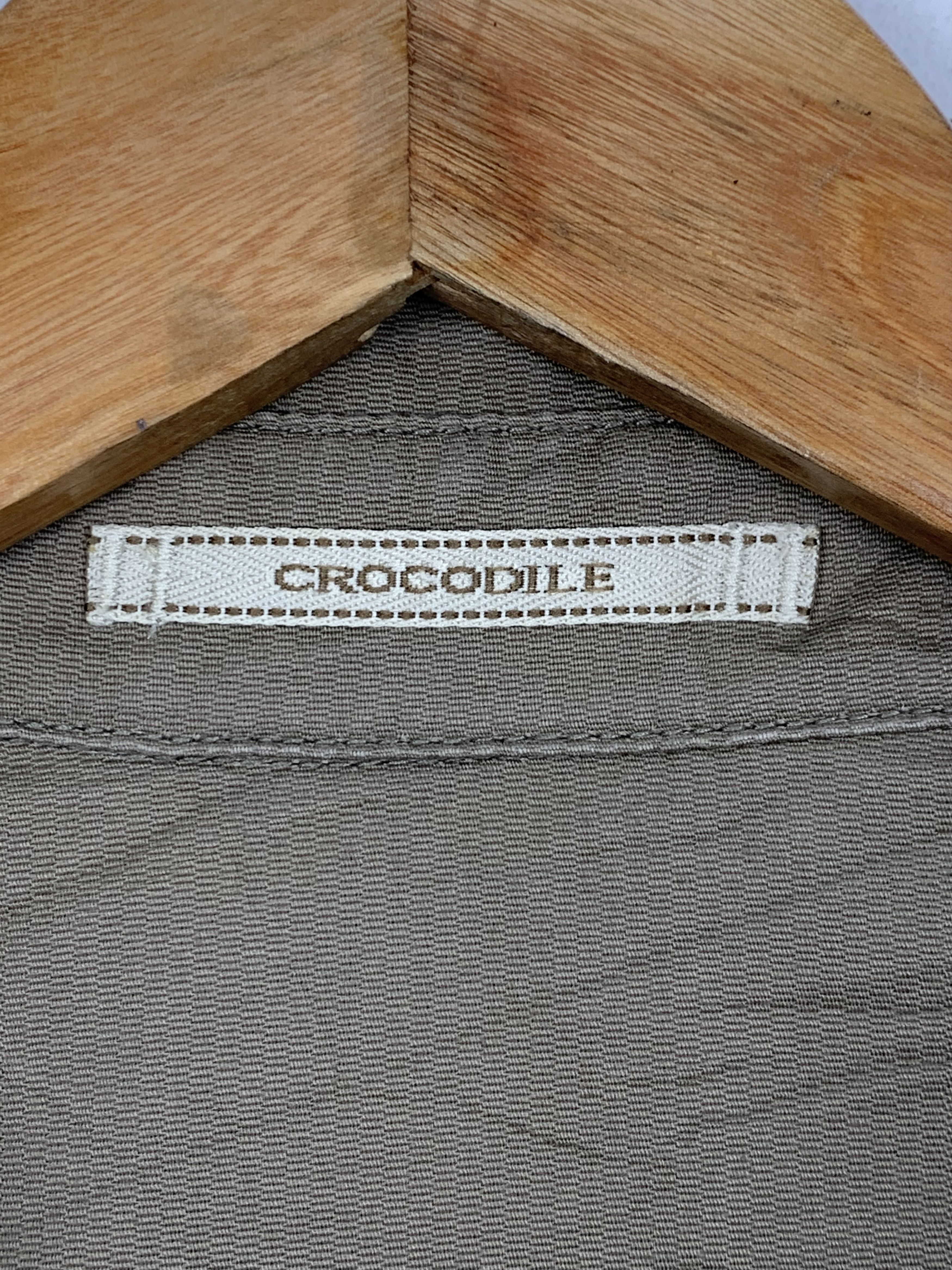 Japanese Brand Vintage CROCODILE Khaki Multi Pocket Long Jacket J0597 Size US M / EU 48-50 / 2 - 11 Thumbnail