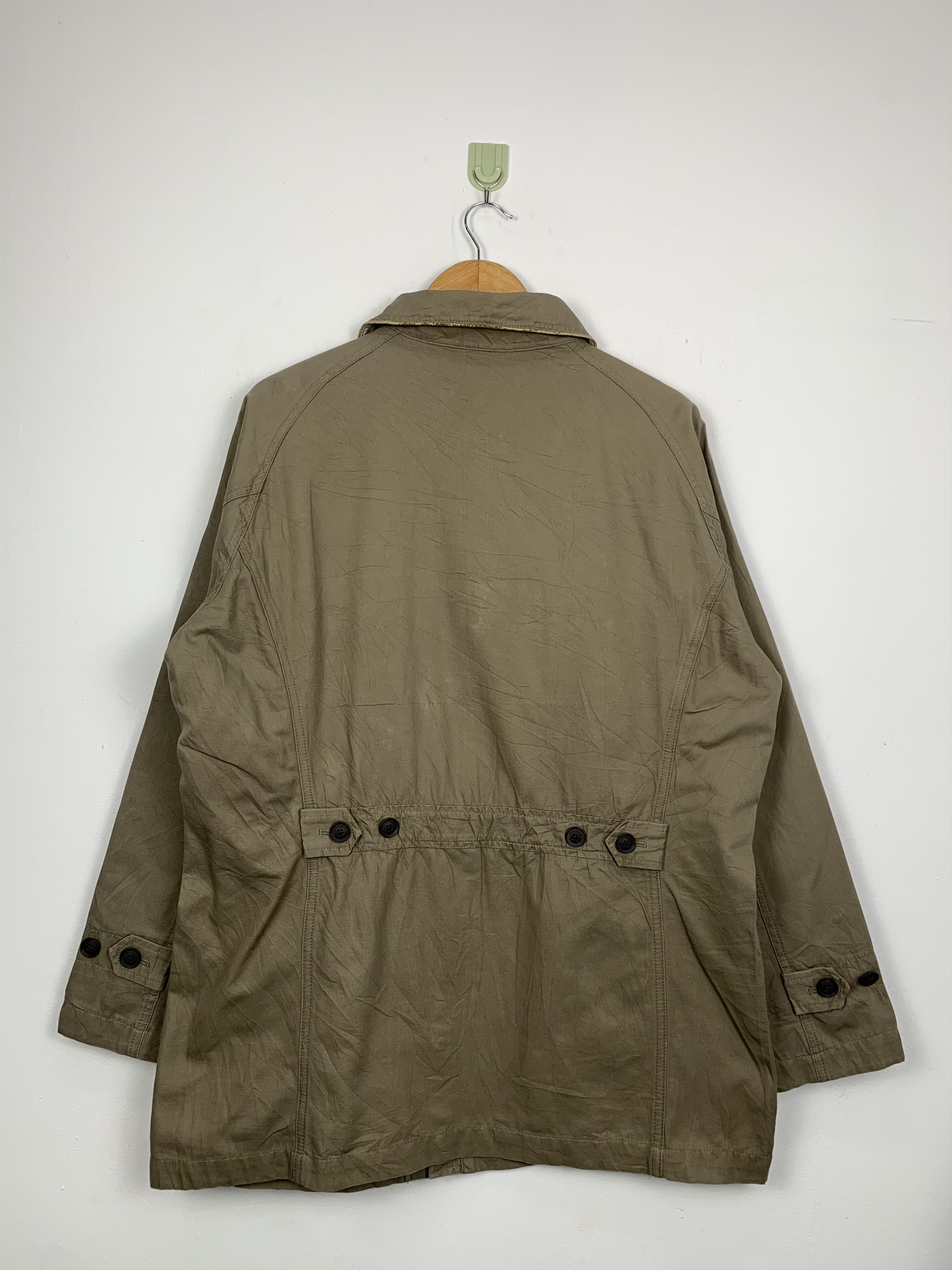 Japanese Brand Vintage CROCODILE Khaki Multi Pocket Long Jacket J0597 Size US M / EU 48-50 / 2 - 9 Thumbnail