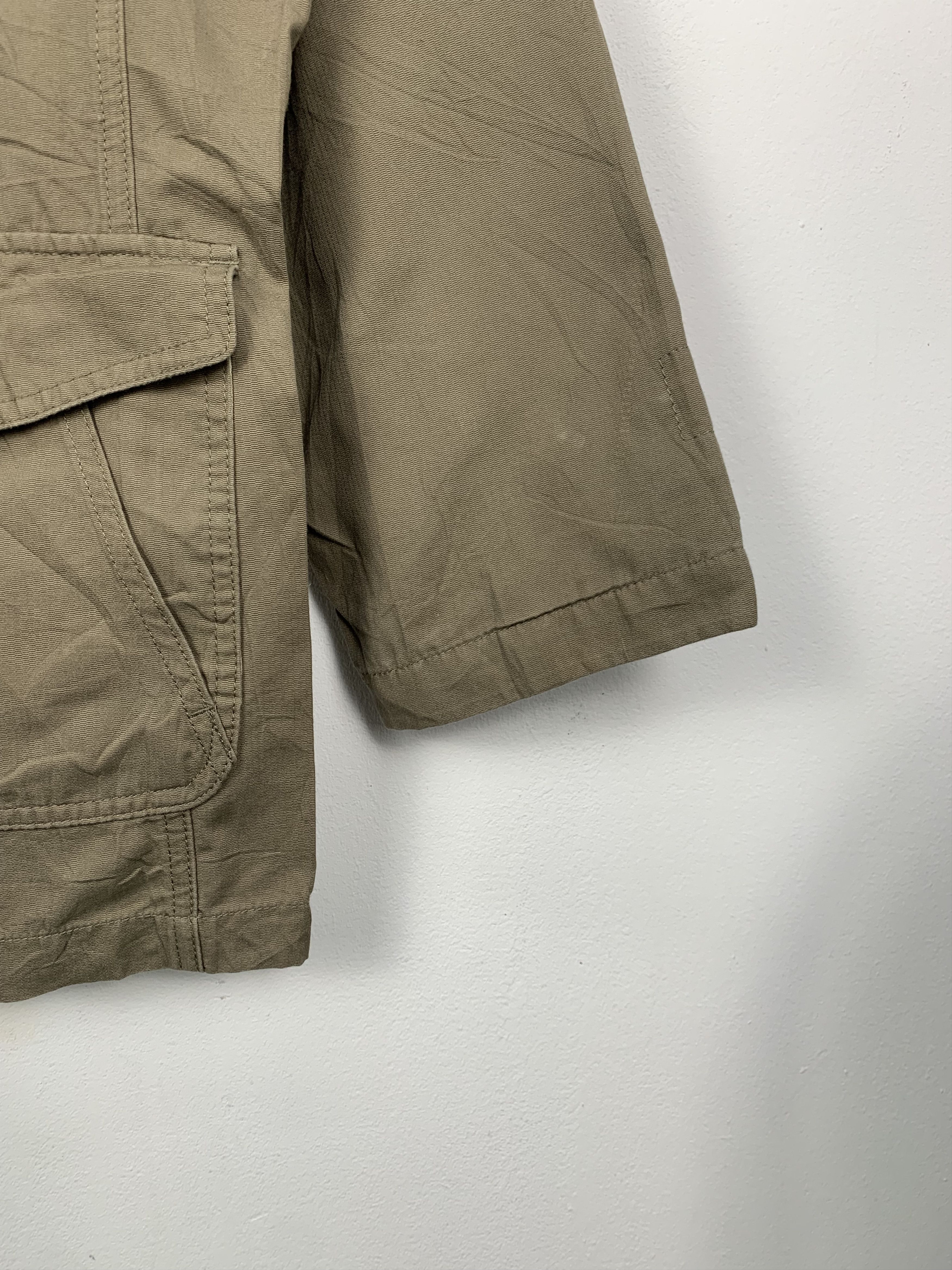 Japanese Brand Vintage CROCODILE Khaki Multi Pocket Long Jacket J0597 Size US M / EU 48-50 / 2 - 3 Thumbnail