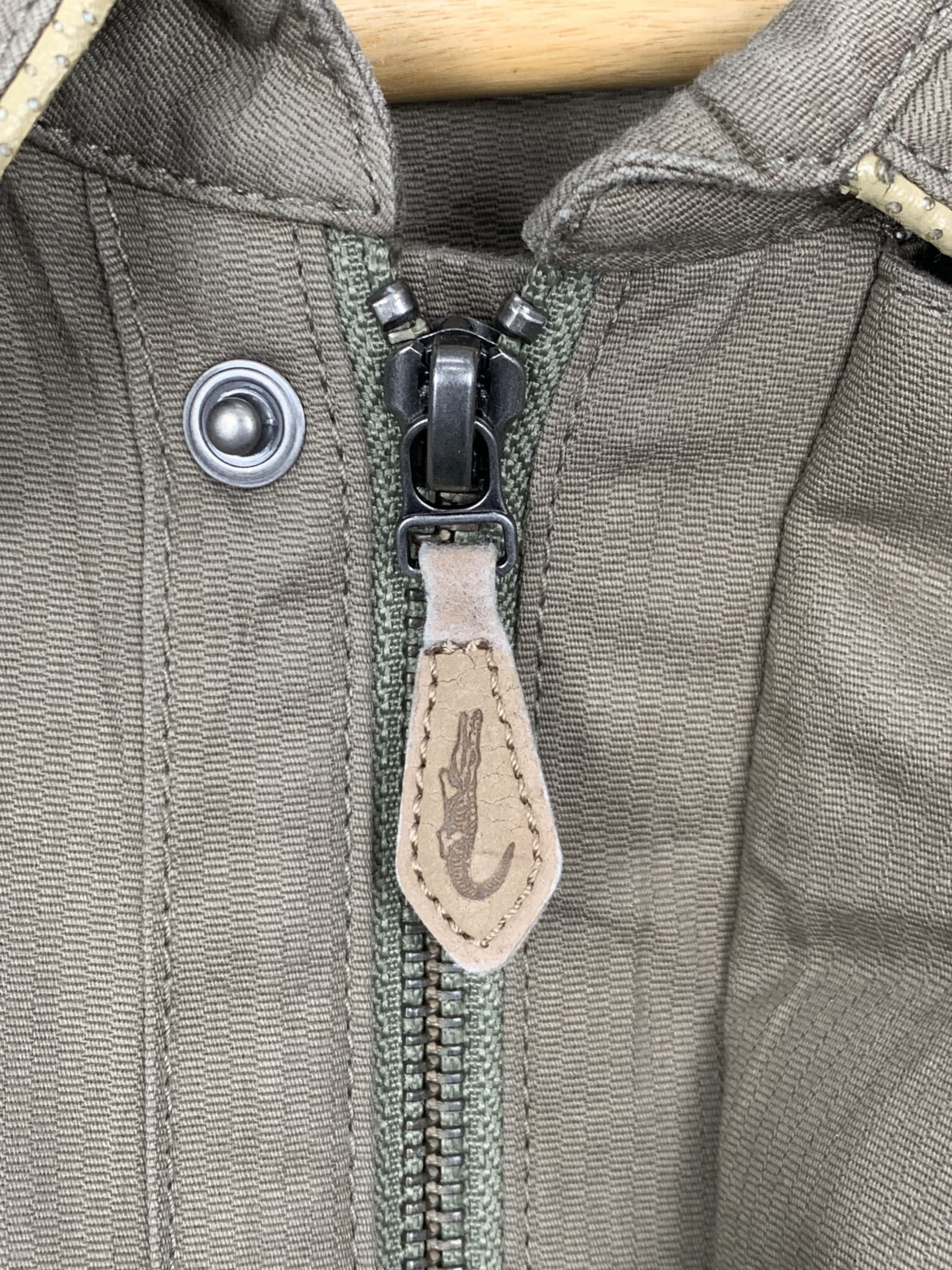 Japanese Brand Vintage CROCODILE Khaki Multi Pocket Long Jacket J0597 Size US M / EU 48-50 / 2 - 8 Thumbnail