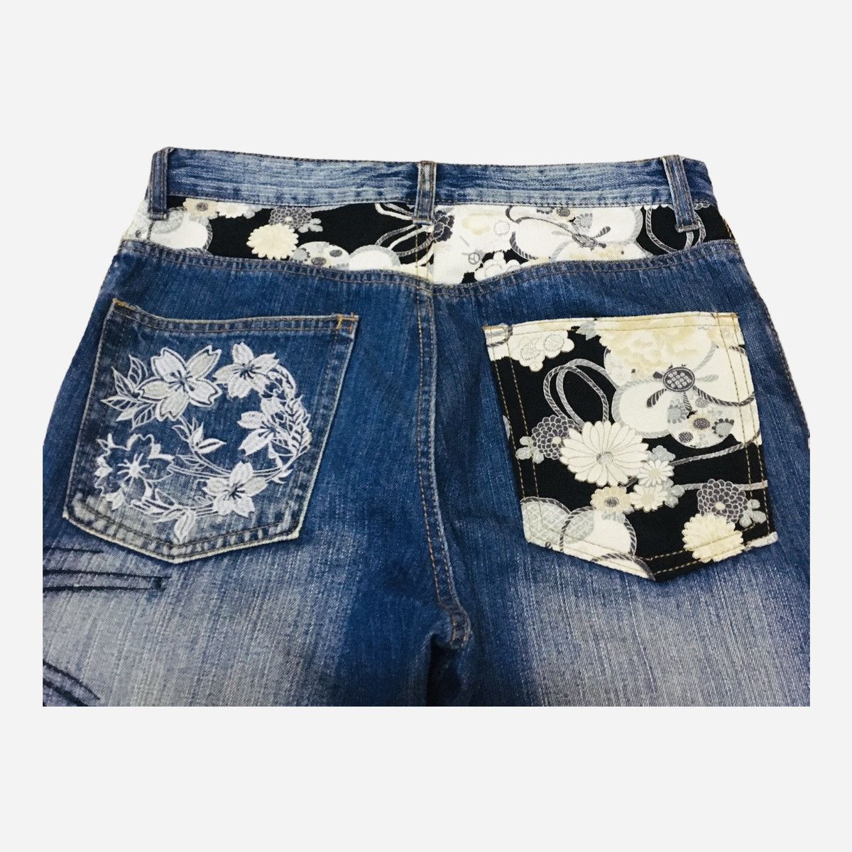 If Six Was Nine × Japanese Brand Rare Design Vintage Japanese Brand Sukajan Jeans 1990s Size US 31 - 4 Thumbnail