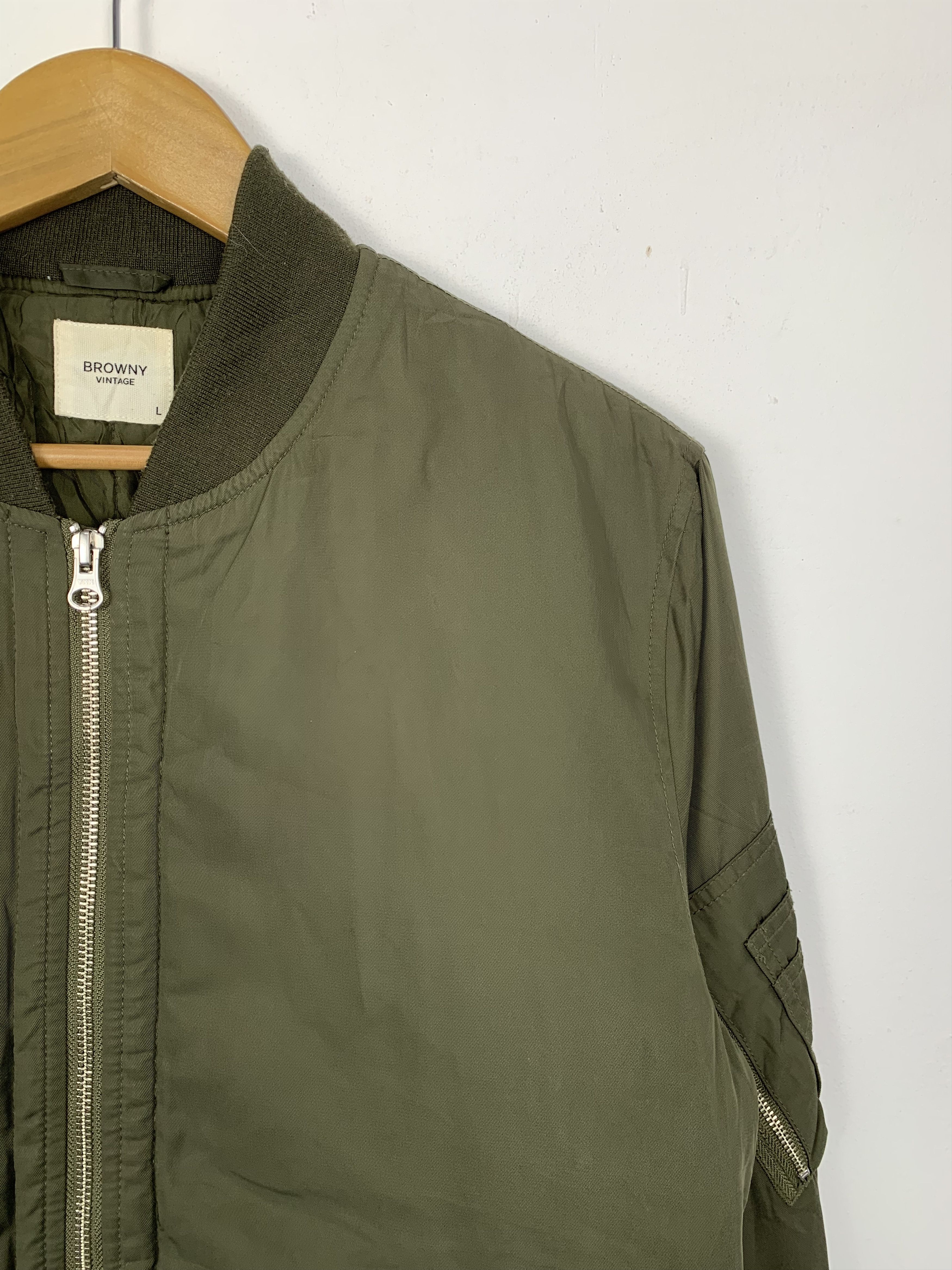 Japanese Brand × Vintage BROWNY VINTAGE Bomber Jacket Military Size US S / EU 44-46 / 1 - 4 Thumbnail
