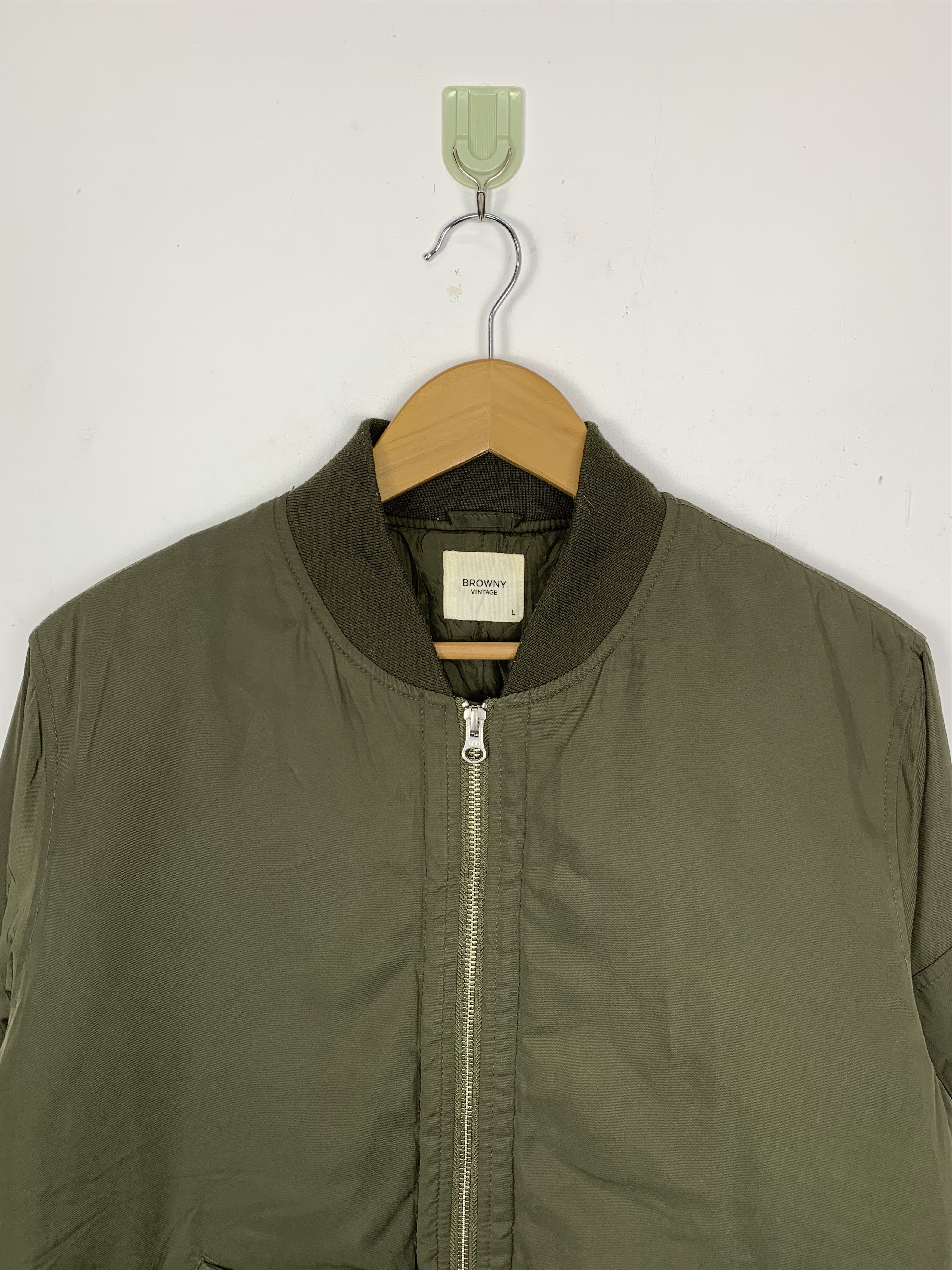 Japanese Brand × Vintage BROWNY VINTAGE Bomber Jacket Military Size US S / EU 44-46 / 1 - 2 Thumbnail