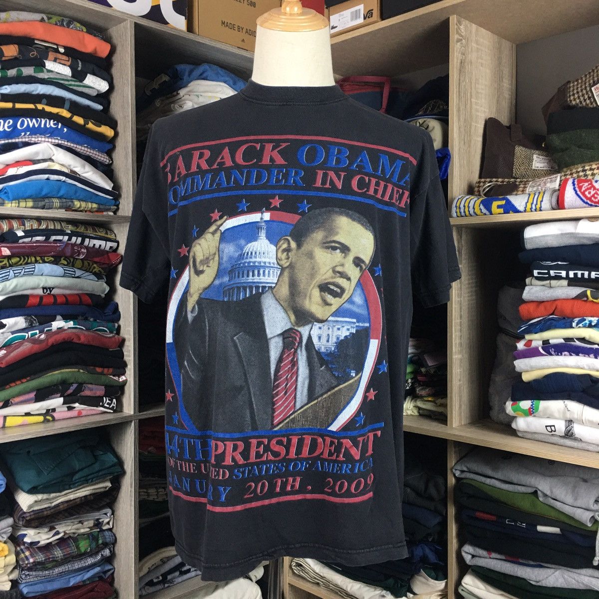 President's Barack Obama Overprint Design Travis Style Size US XL / EU 56 / 4 - 1 Thumbnail