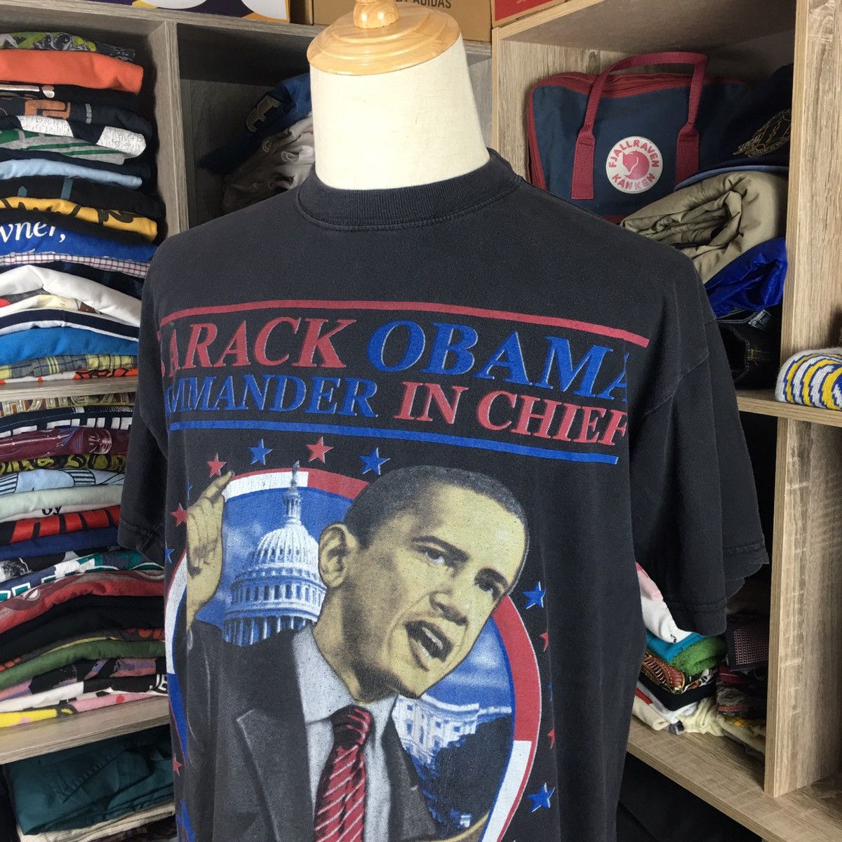 President's Barack Obama Overprint Design Travis Style Size US XL / EU 56 / 4 - 2 Thumbnail