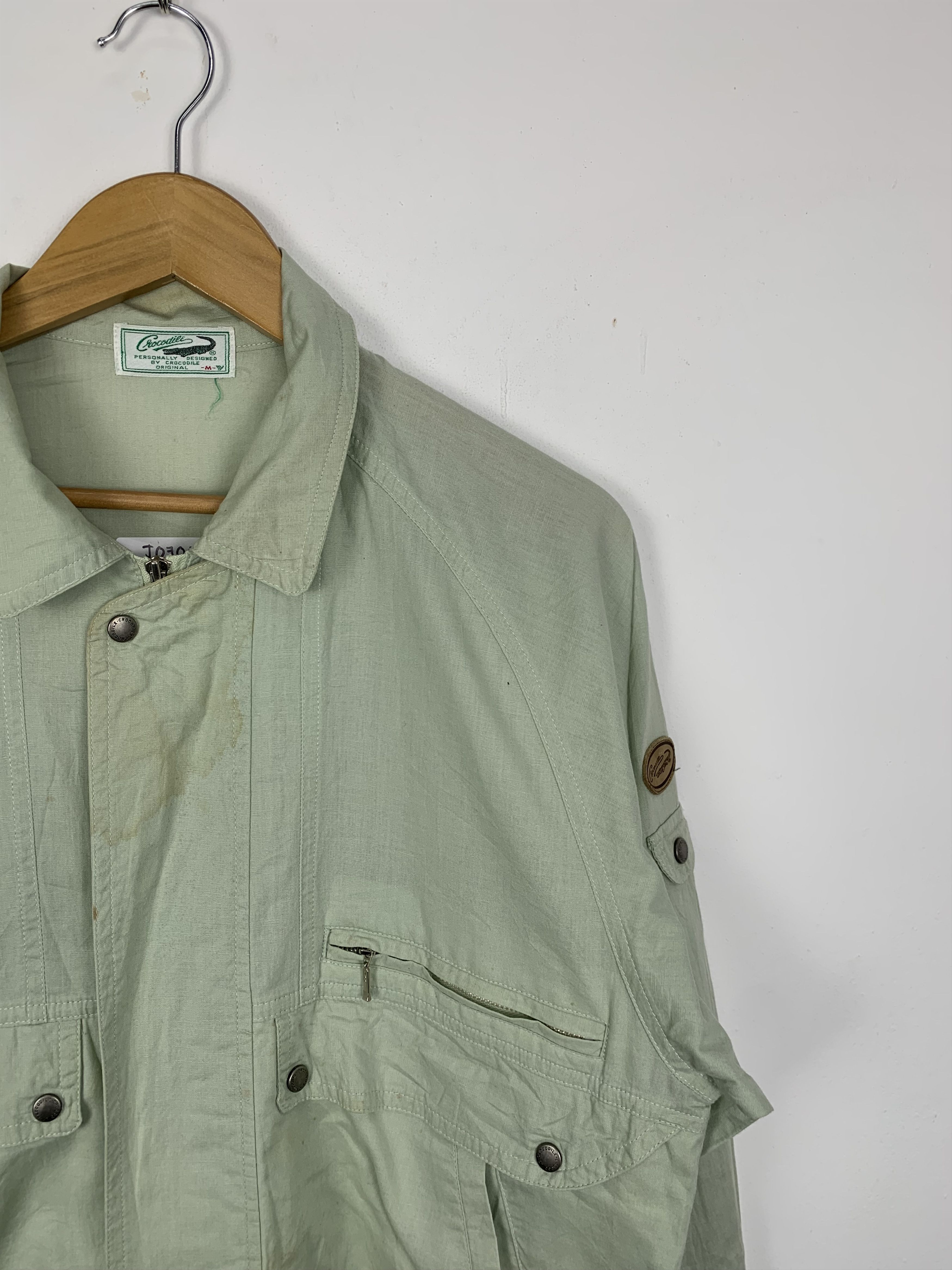 Japanese Brand Vintage CROCODILE Cotton Multi Pocket Button Jacket Size US S / EU 44-46 / 1 - 3 Thumbnail