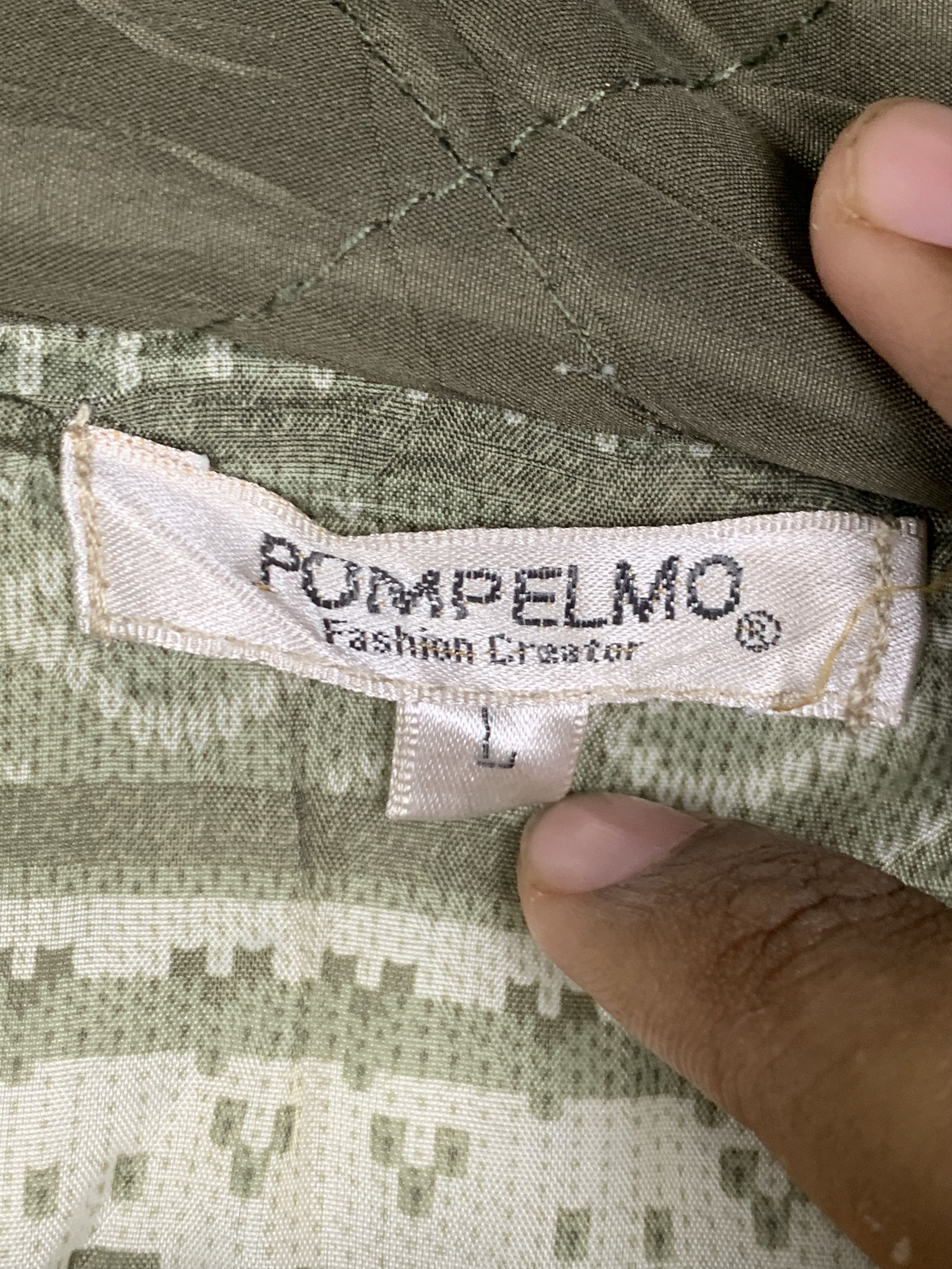Japanese Brand Vintage POMPELMO Button Quilted Pattern Lining Jacket J0598 Size US S / EU 44-46 / 1 - 10 Thumbnail