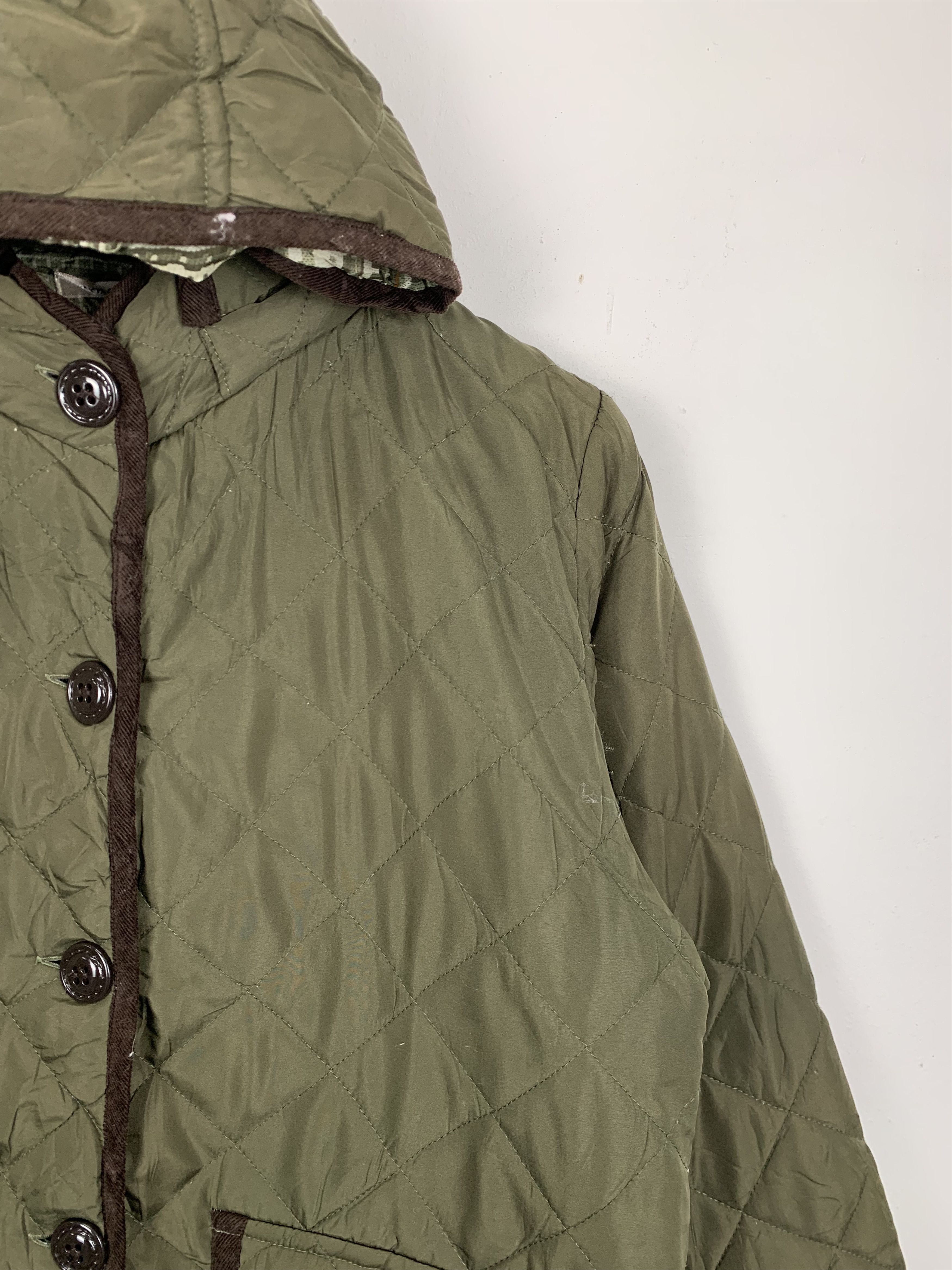 Japanese Brand Vintage POMPELMO Button Quilted Pattern Lining Jacket J0598 Size US S / EU 44-46 / 1 - 4 Thumbnail