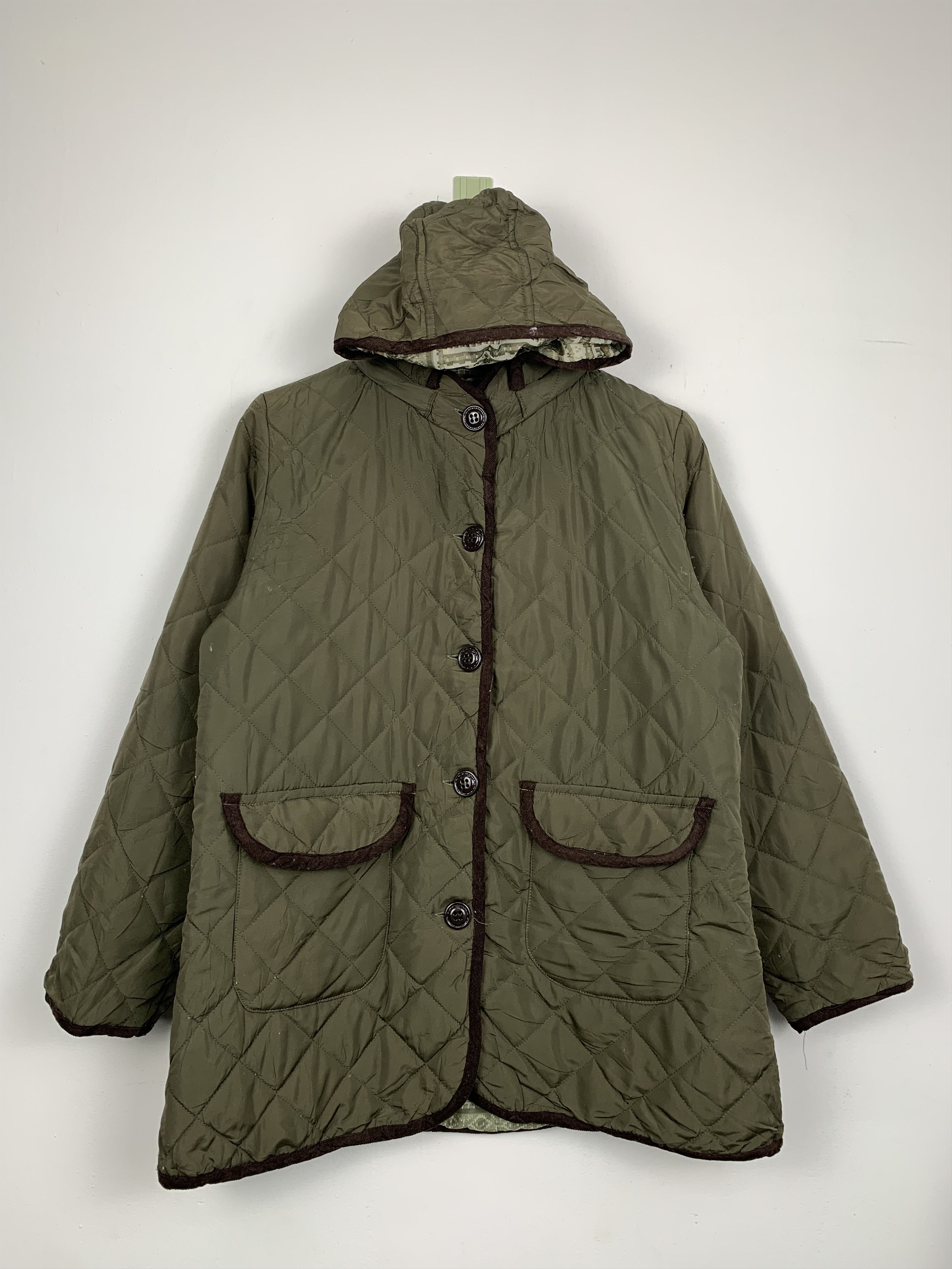 Japanese Brand Vintage POMPELMO Button Quilted Pattern Lining Jacket J0598 Size US S / EU 44-46 / 1 - 1 Thumbnail