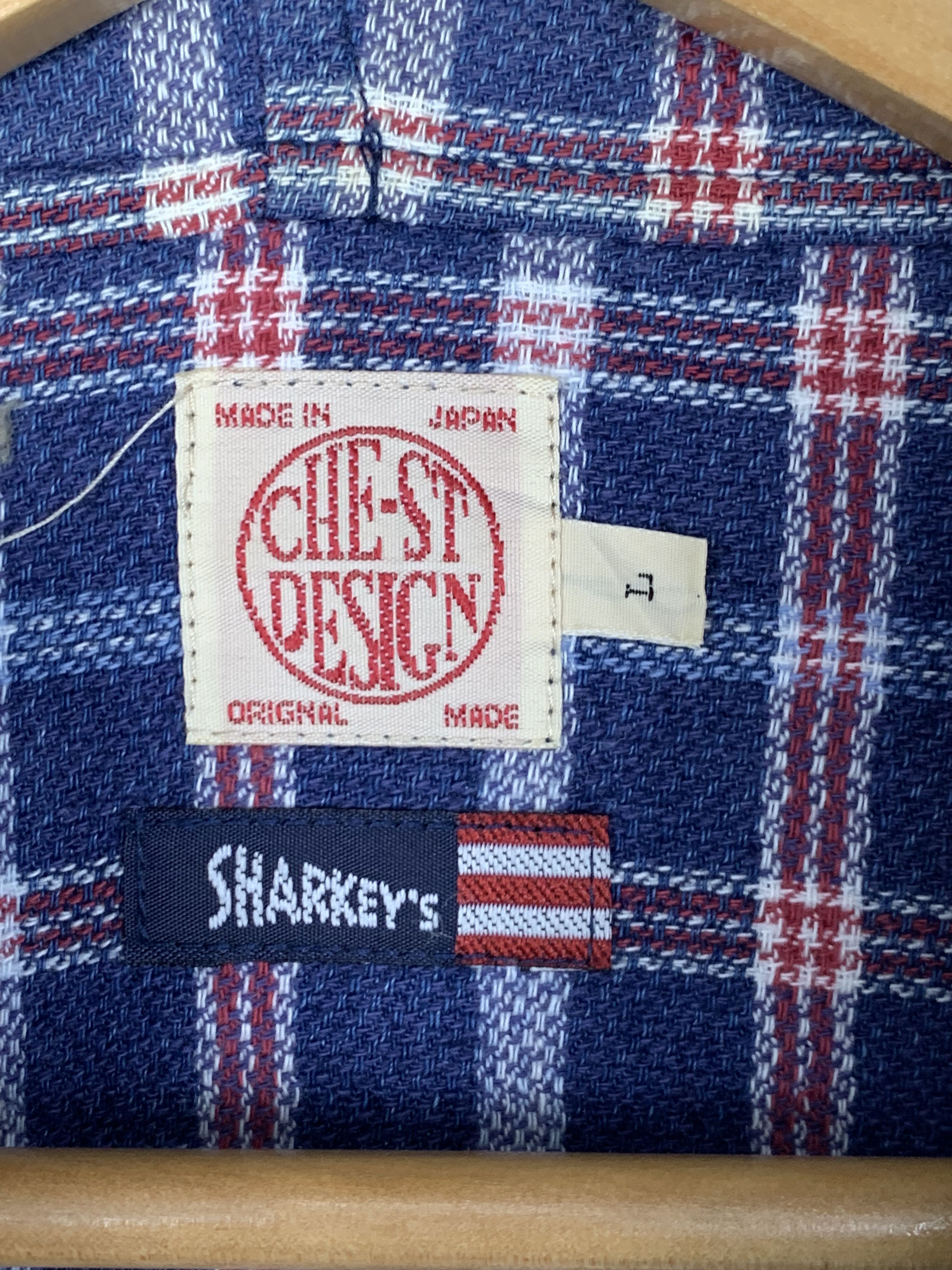 Japanese Brand Vintage CHE ST DESIGN x SHARKEY'S Checkered Jacket J0710 Size US S / EU 44-46 / 1 - 9 Thumbnail