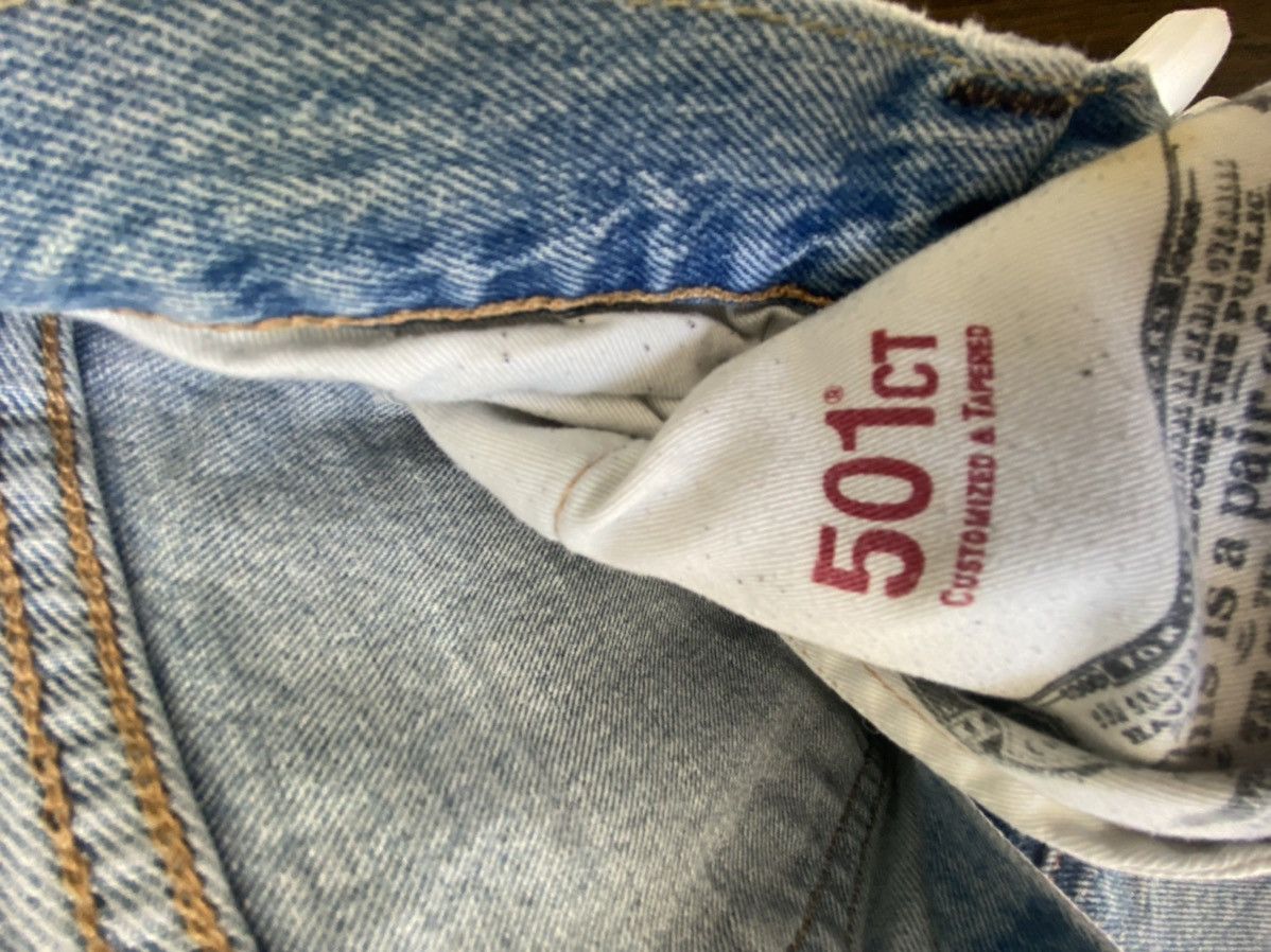 Levi's Levi 501 CT Customized & Tapered Jeans (Vintage Style) Size US 28 / EU 44 - 6 Thumbnail
