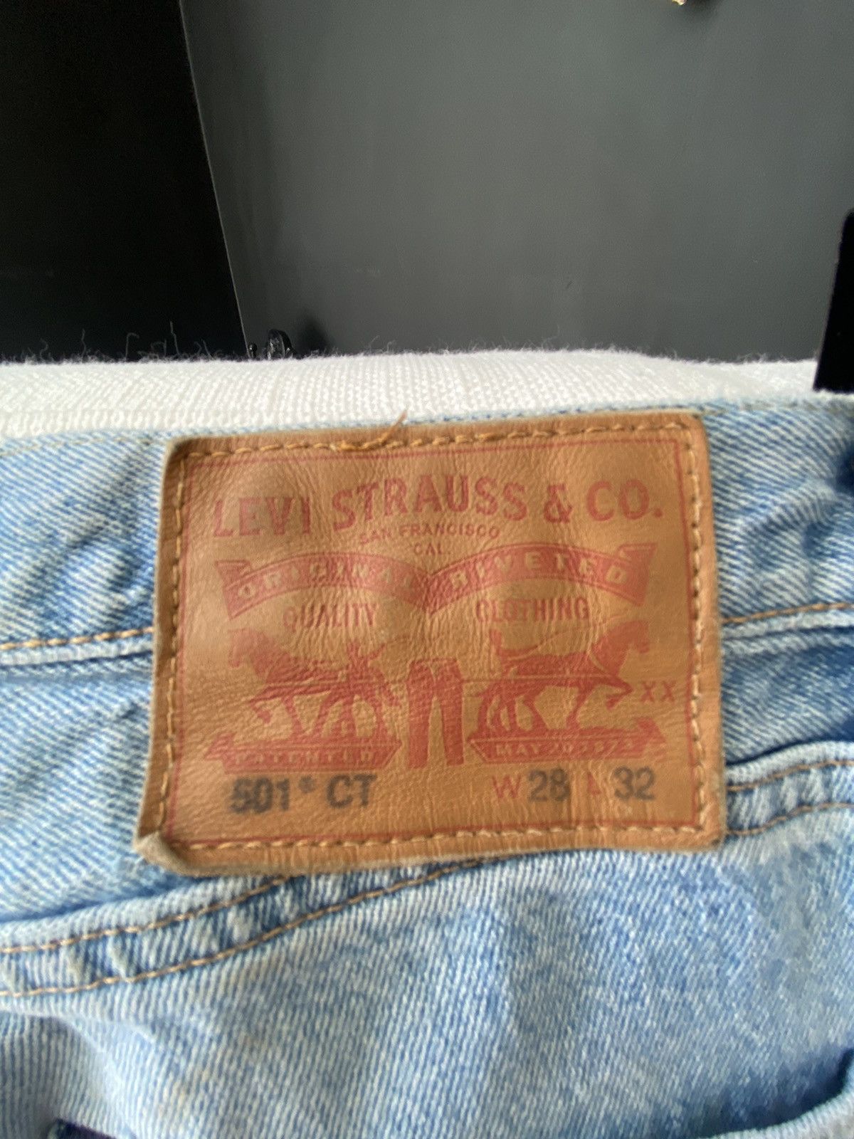 Levi's Levi 501 CT Customized & Tapered Jeans (Vintage Style) Size US 28 / EU 44 - 3 Thumbnail