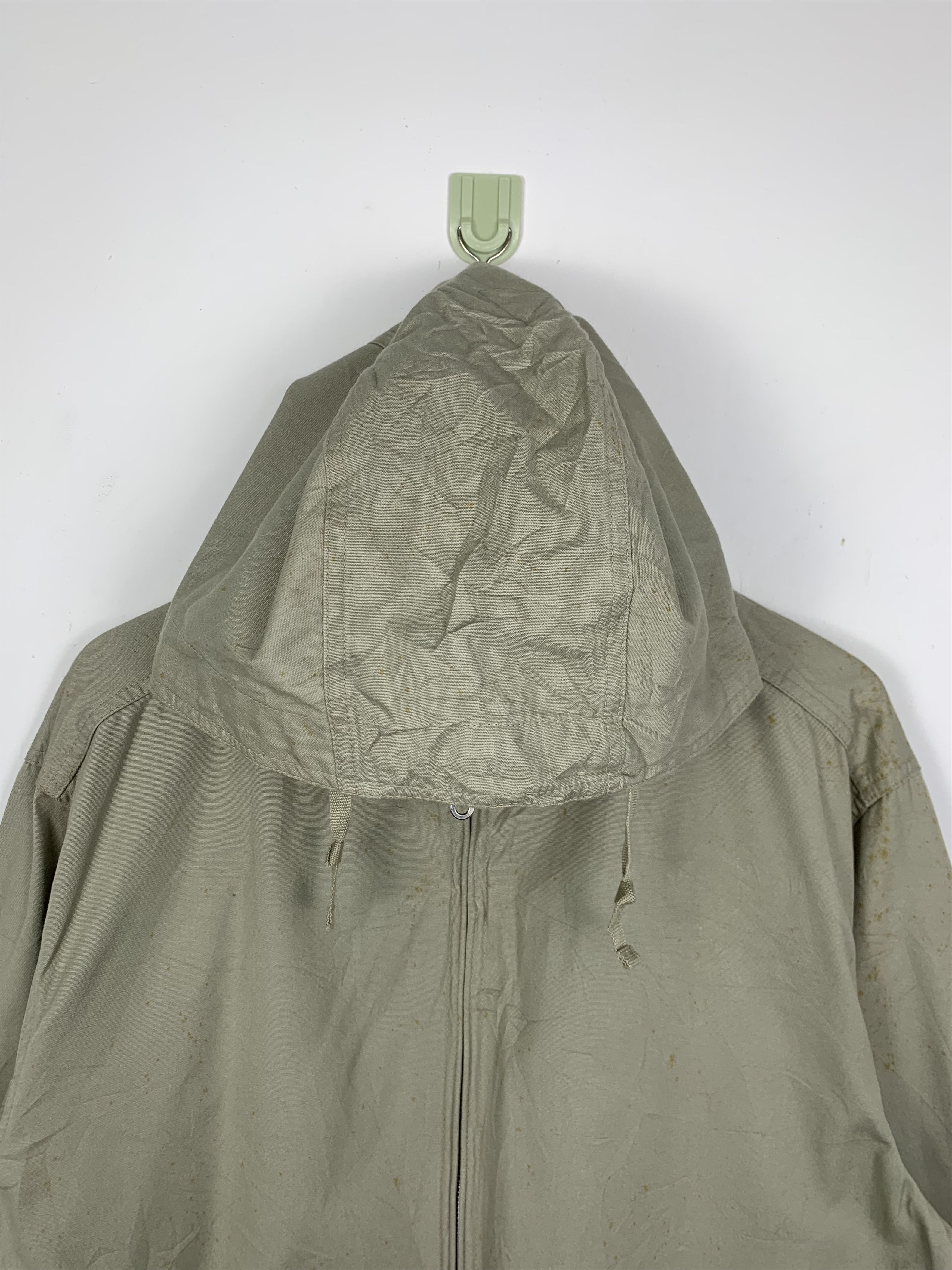 Uniqlo × Vintage Vintage UNIQLO Khaki Hoodie Jacket Size US L / EU 52-54 / 3 - 2 Thumbnail