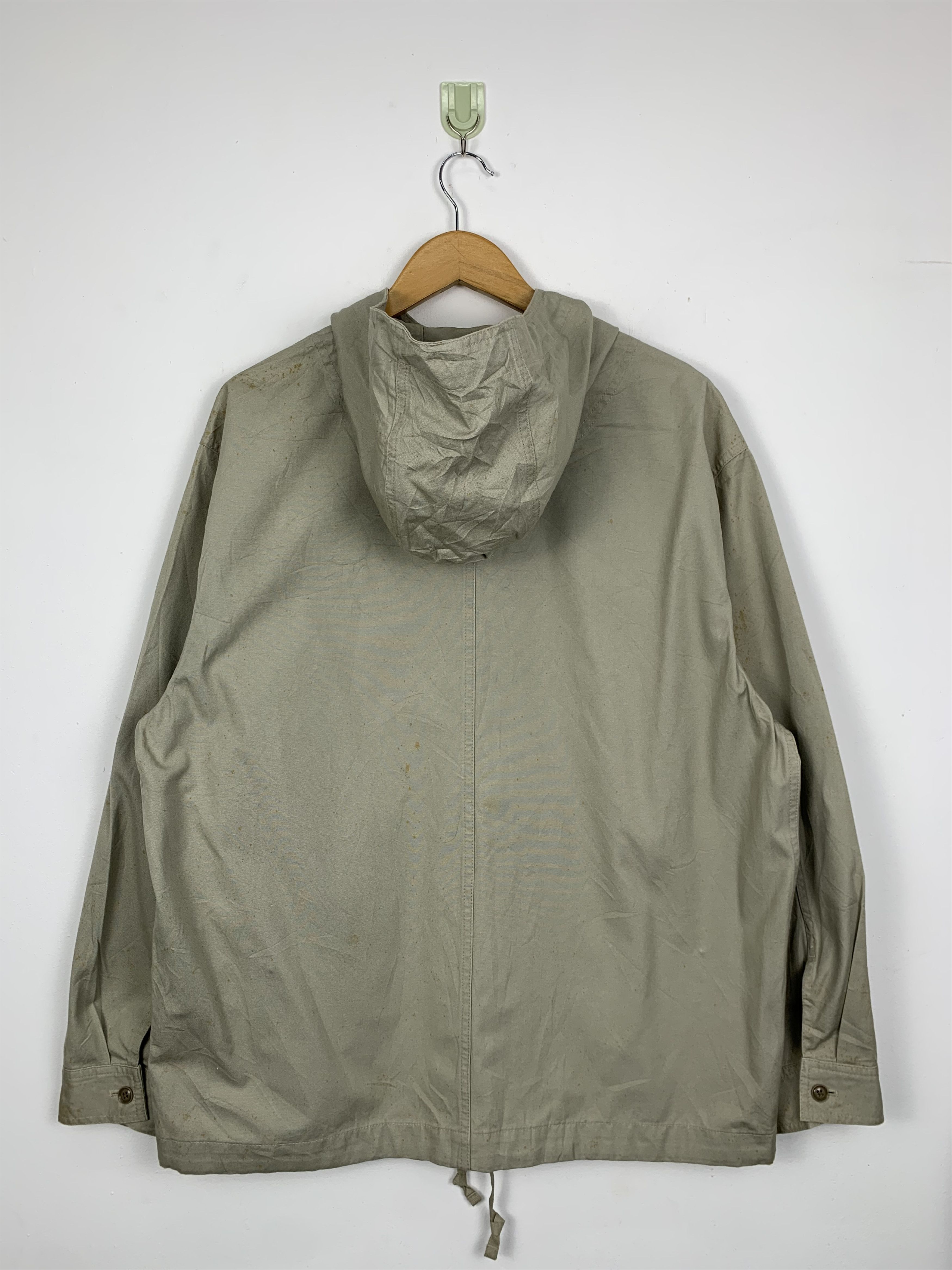 Uniqlo × Vintage Vintage UNIQLO Khaki Hoodie Jacket Size US L / EU 52-54 / 3 - 14 Thumbnail