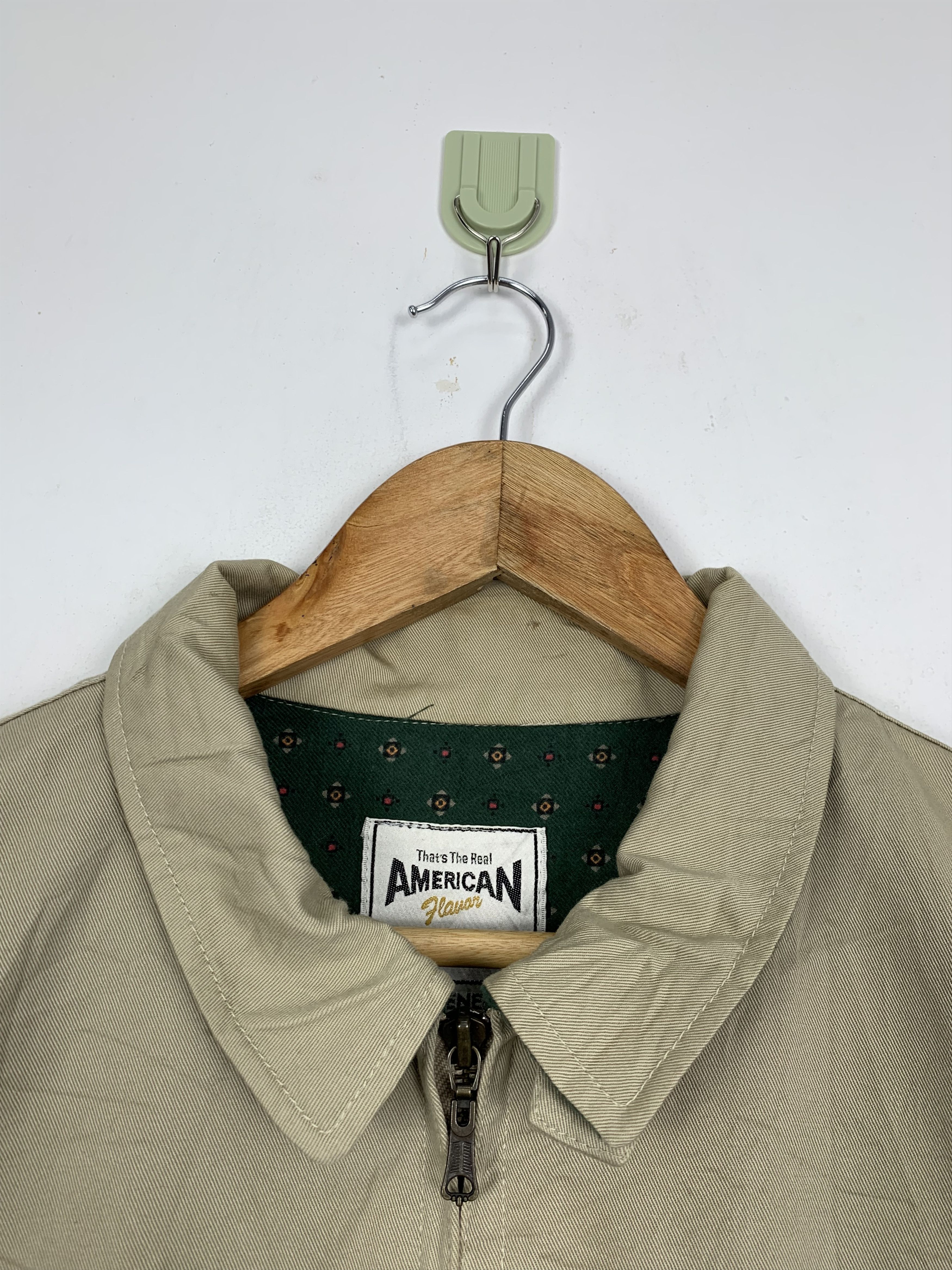 Vintage Vintage SCENE Khaki Nice Pattern Lining Jackets J0593 Size US M / EU 48-50 / 2 - 4 Thumbnail
