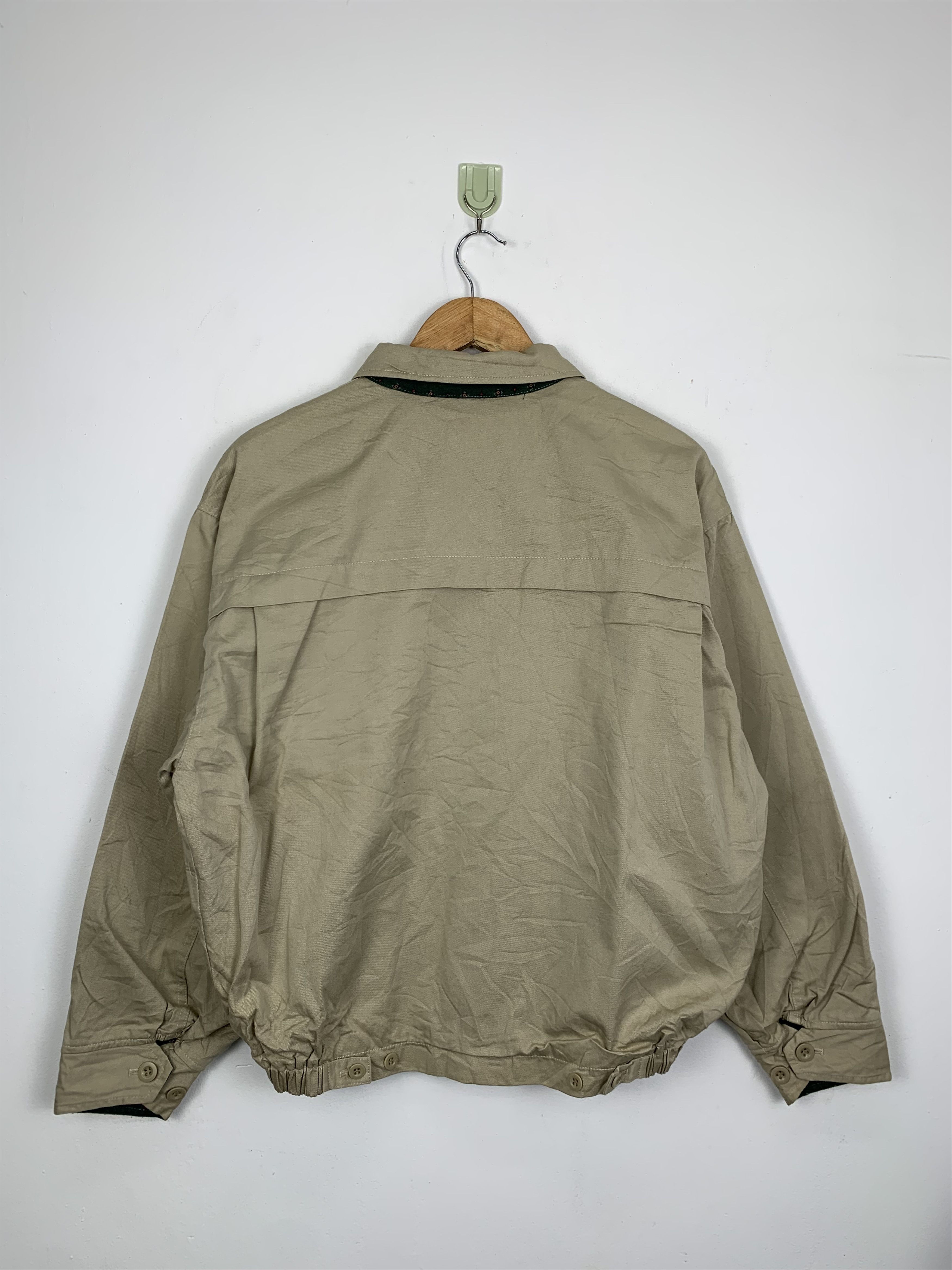 Vintage Vintage SCENE Khaki Nice Pattern Lining Jackets J0593 Size US M / EU 48-50 / 2 - 9 Thumbnail
