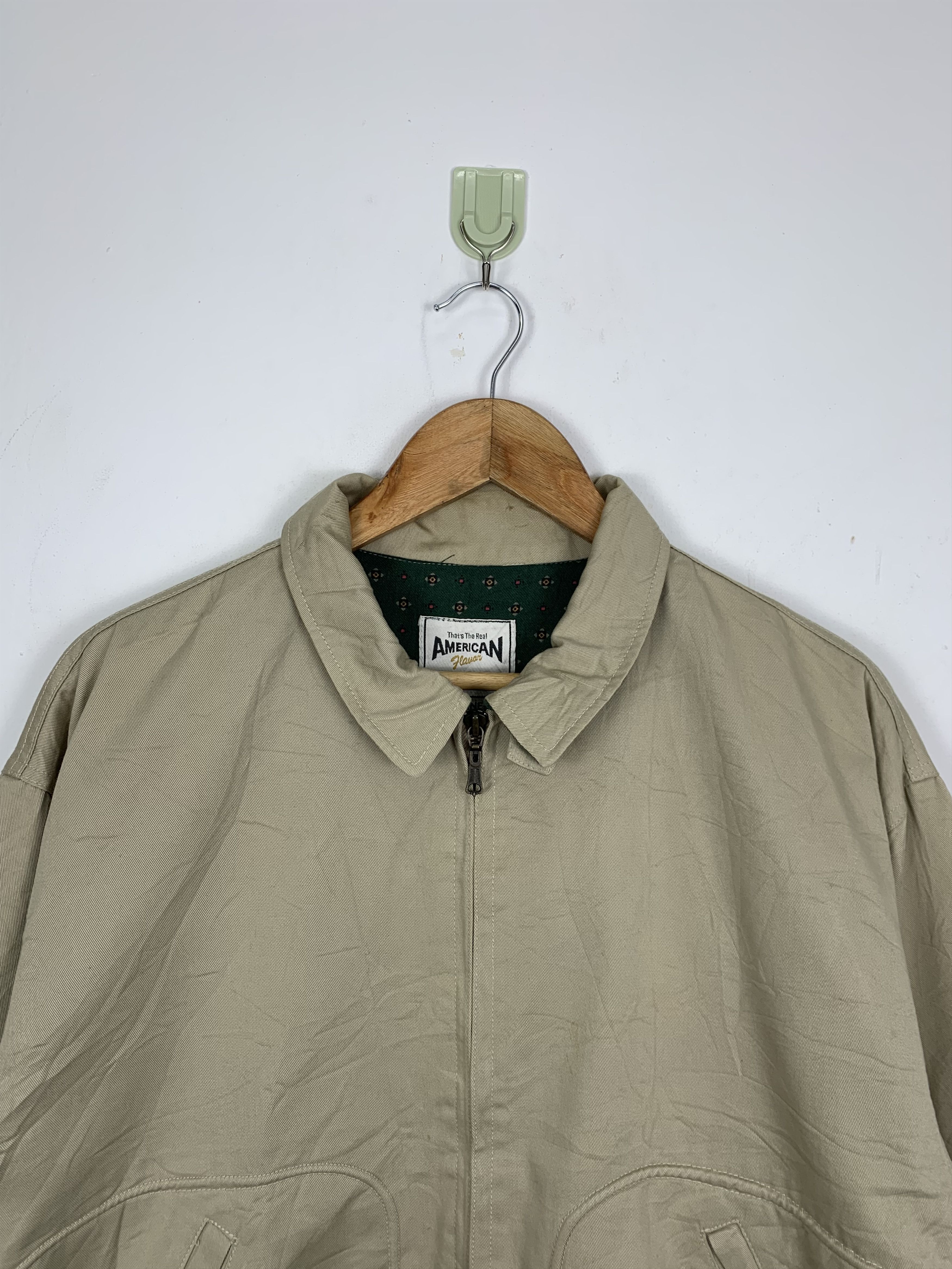 Vintage Vintage SCENE Khaki Nice Pattern Lining Jackets J0593 Size US M / EU 48-50 / 2 - 2 Thumbnail