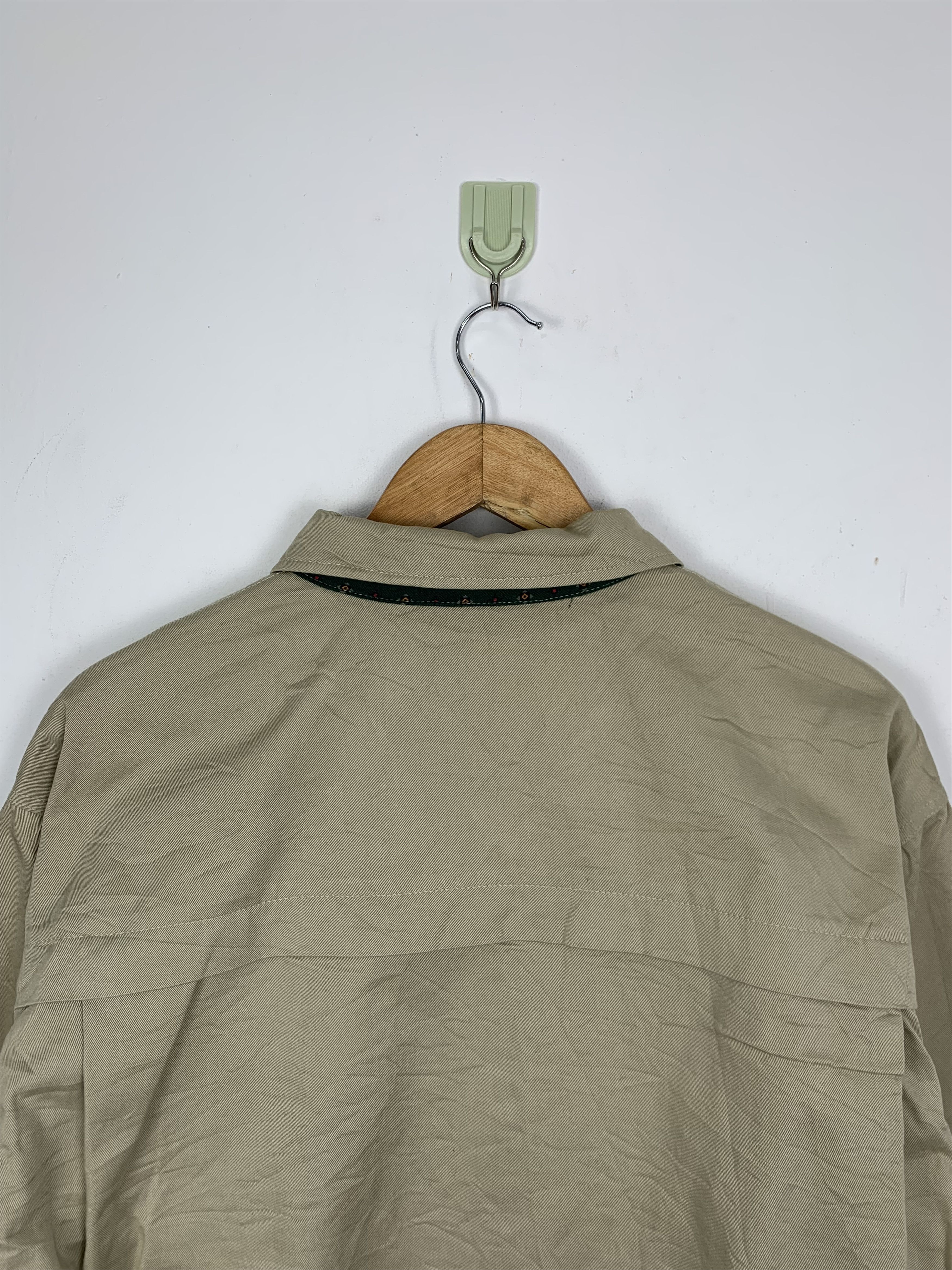 Vintage Vintage SCENE Khaki Nice Pattern Lining Jackets J0593 Size US M / EU 48-50 / 2 - 10 Thumbnail
