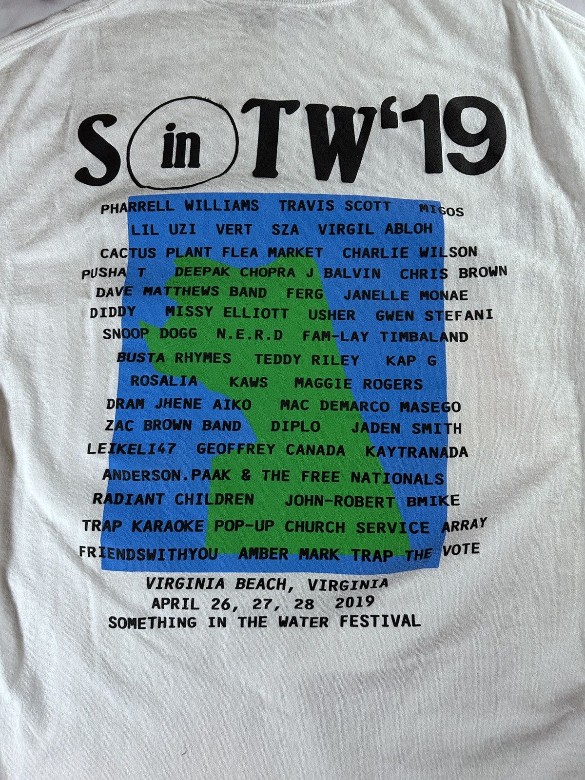 Cactus Plant Flea Market × Pharrell Something in the Water 2019 “Oh Shit!” Tee Size US XL / EU 56 / 4 - 6 Thumbnail