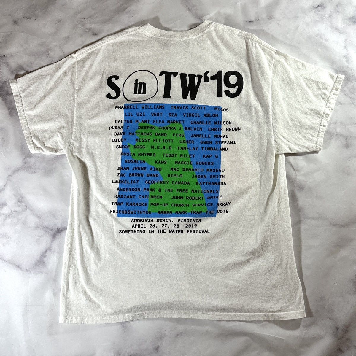 Cactus Plant Flea Market × Pharrell Something in the Water 2019 “Oh Shit!” Tee Size US XL / EU 56 / 4 - 5 Thumbnail