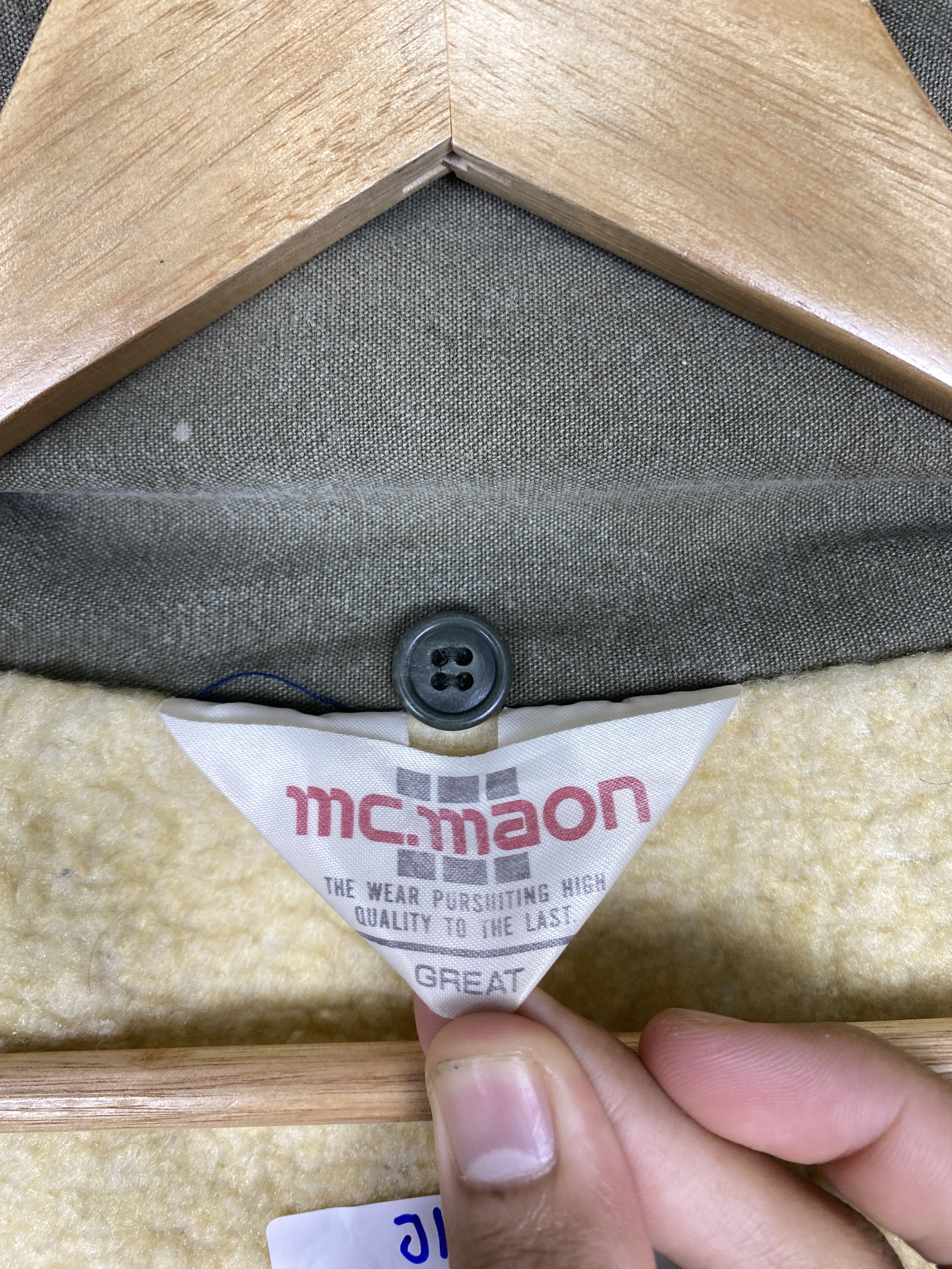 Japanese Brand Vintage MC MAON 3D Pocket Rugged Fleece Lining Jacket J1161 Size US S / EU 44-46 / 1 - 14 Thumbnail