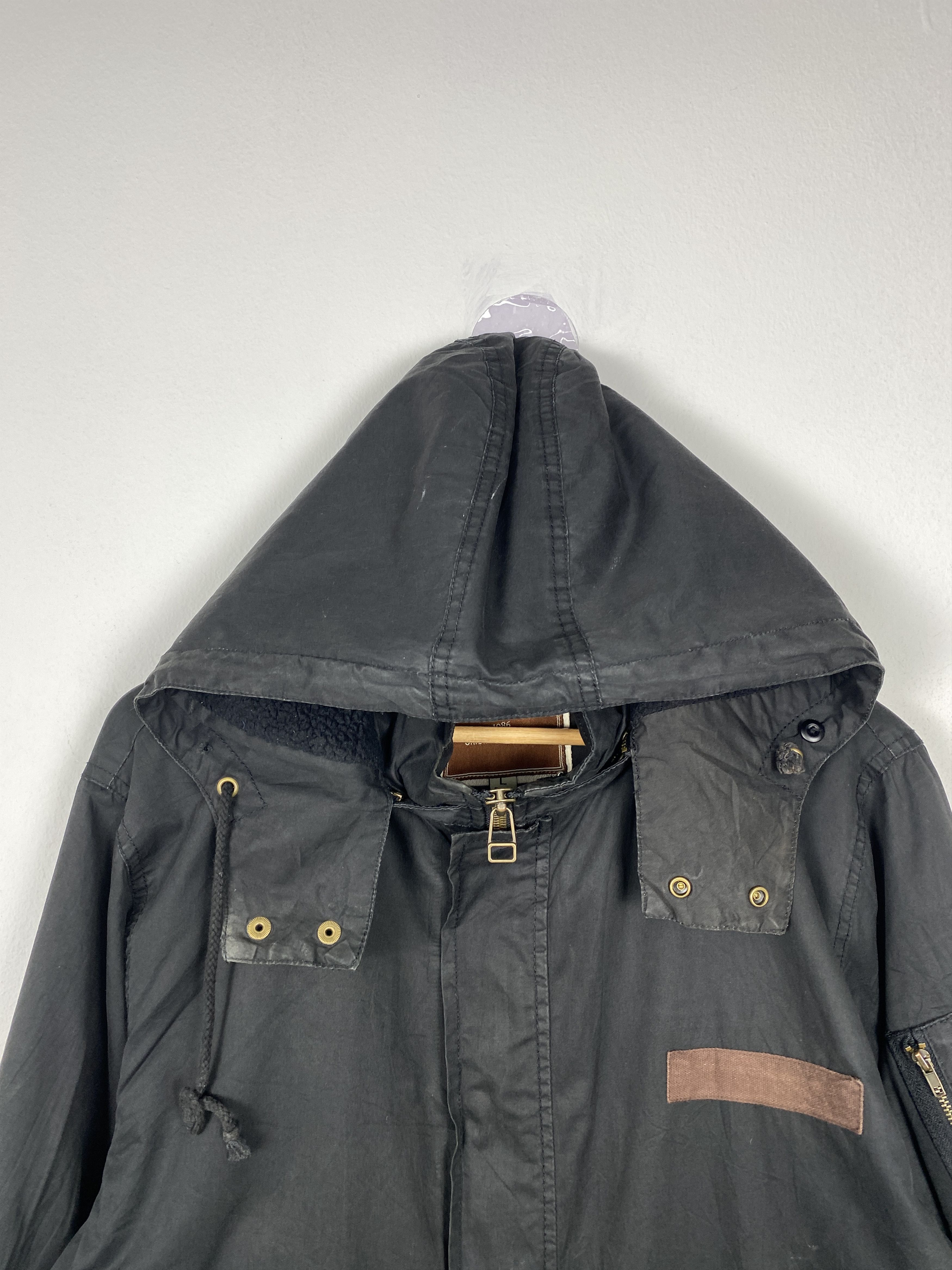 Japanese Brand Vintage Real Crush Clothing Hoodie Parkas Jacket J1157 Size US S / EU 44-46 / 1 - 2 Thumbnail