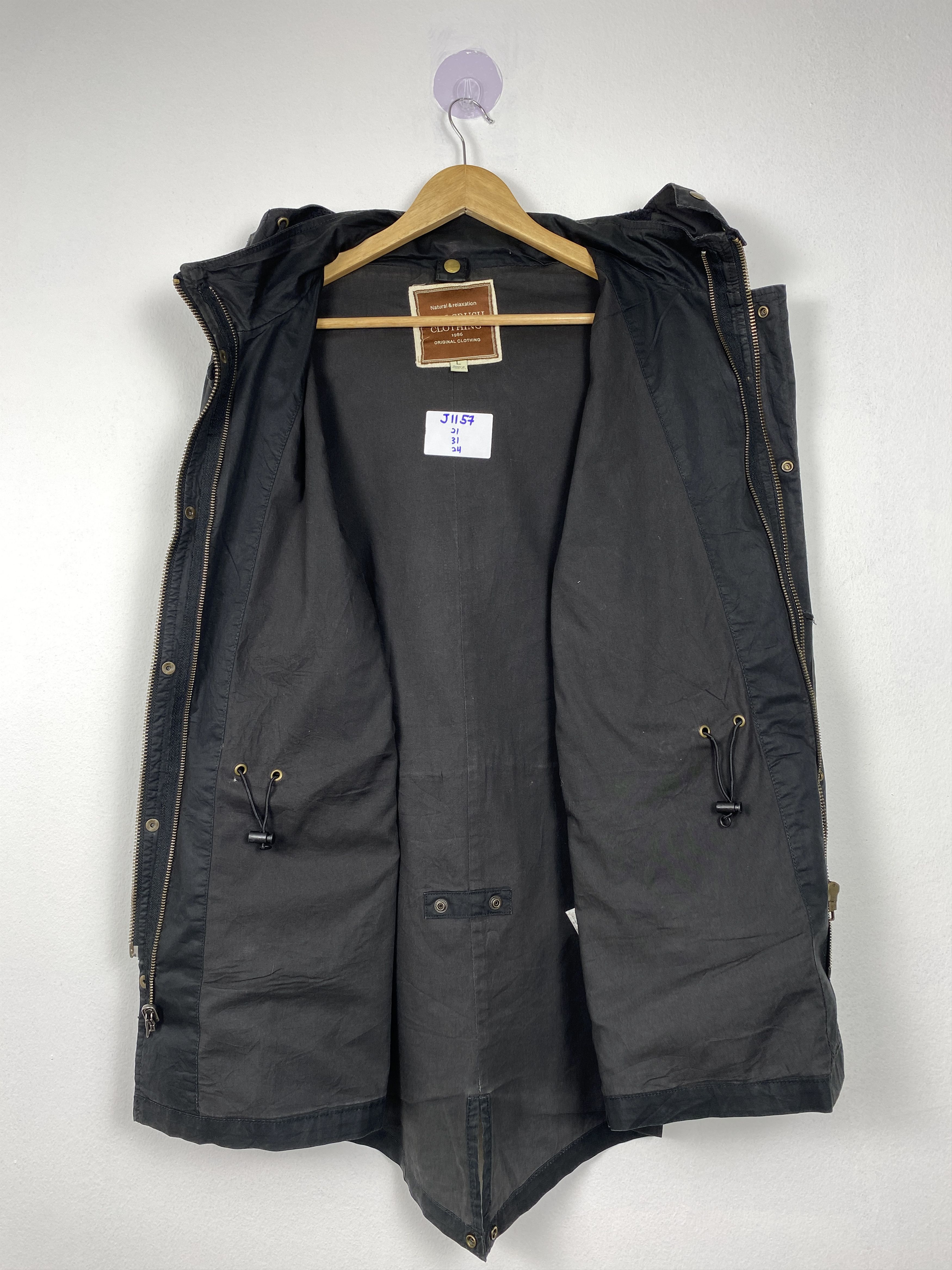 Japanese Brand Vintage Real Crush Clothing Hoodie Parkas Jacket J1157 Size US S / EU 44-46 / 1 - 11 Thumbnail