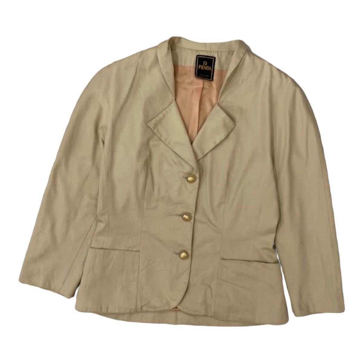 Fendi FENDI Gold Button Jacket Size M / US 6-8 / IT 42-44 - 3 Thumbnail