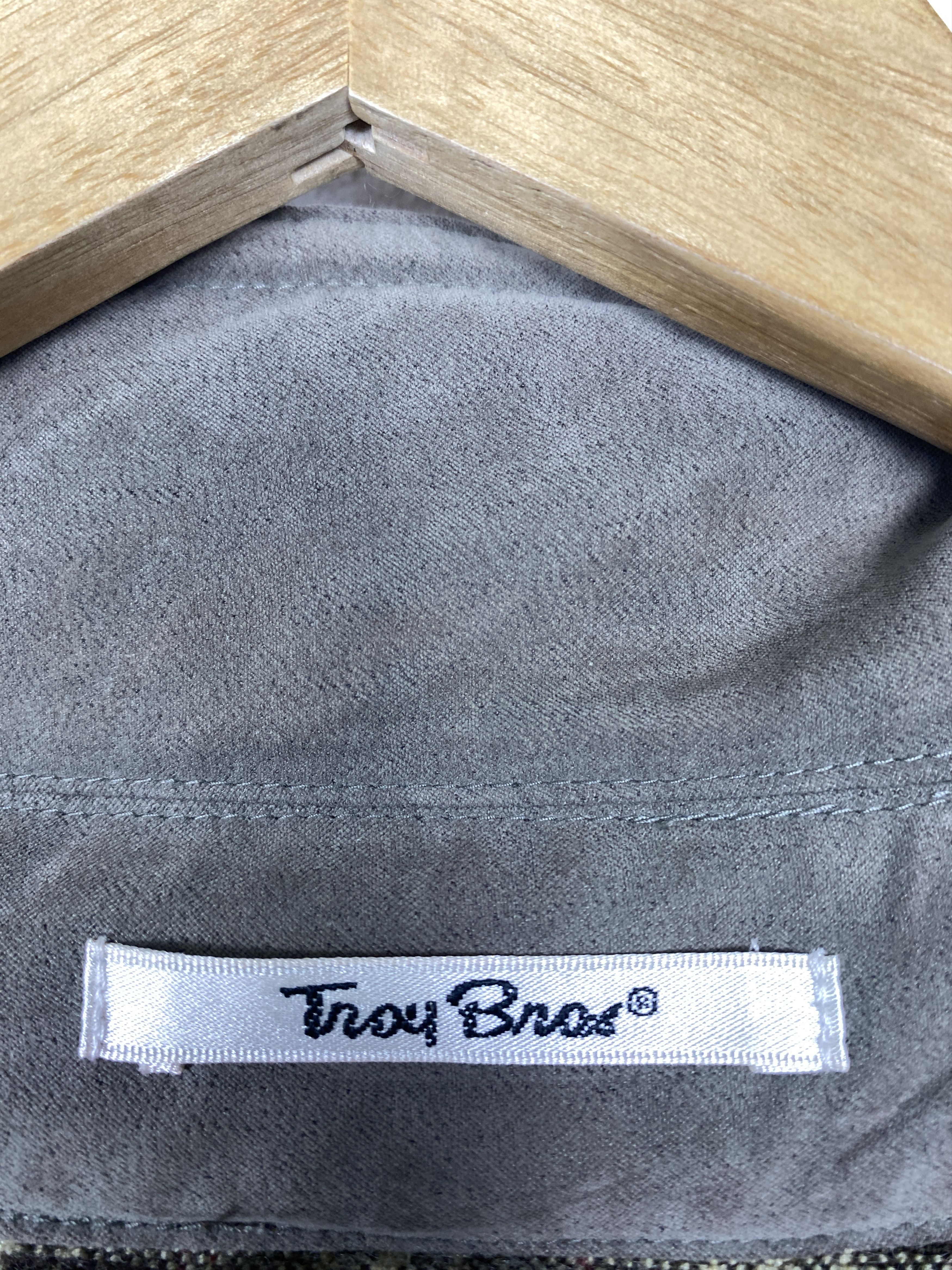Japanese Brand Vintage TROY BROS Quilted Lining Hoodie Jacket J1152 Size US M / EU 48-50 / 2 - 16 Thumbnail