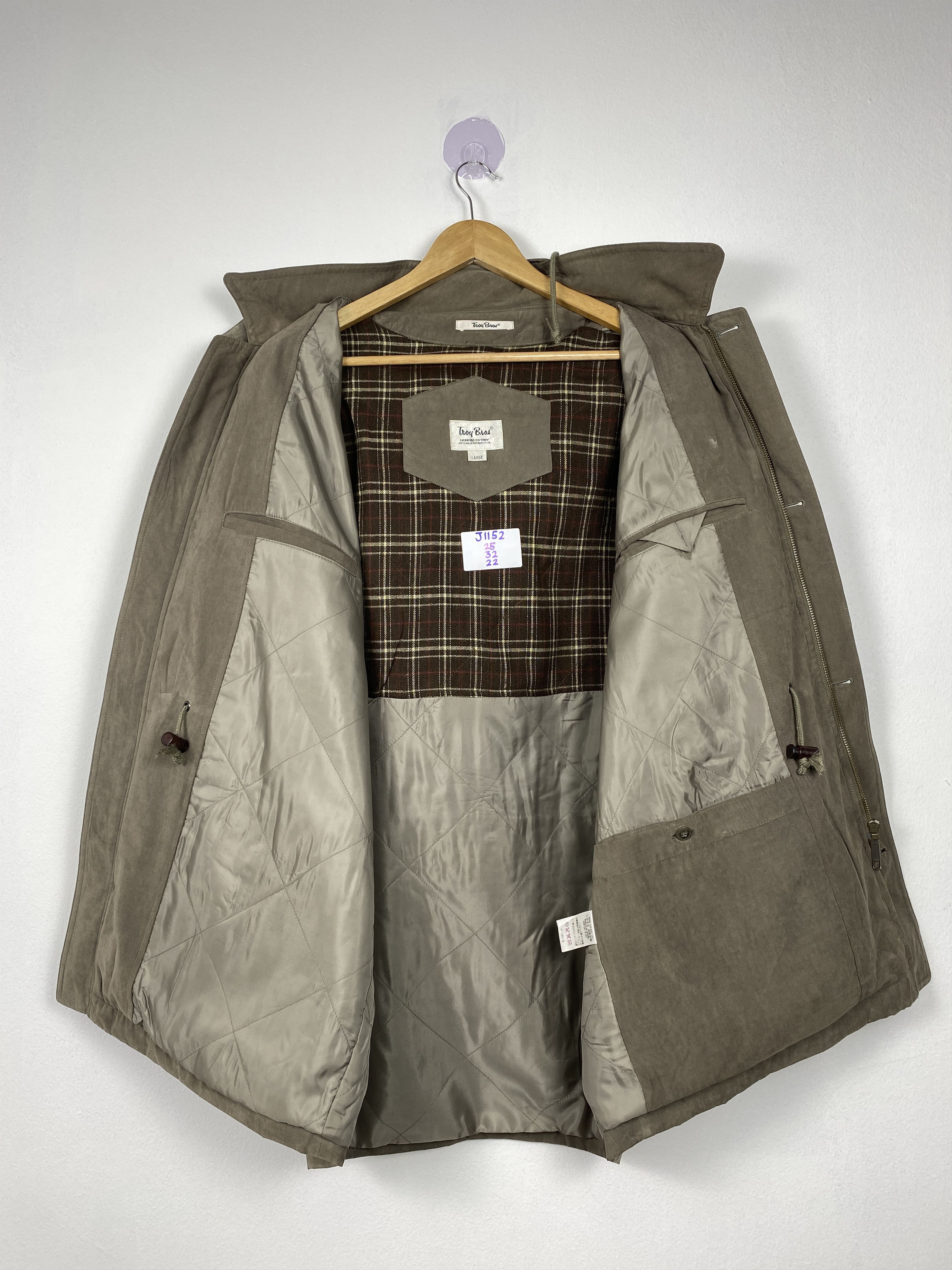 Japanese Brand Vintage TROY BROS Quilted Lining Hoodie Jacket J1152 Size US M / EU 48-50 / 2 - 10 Thumbnail