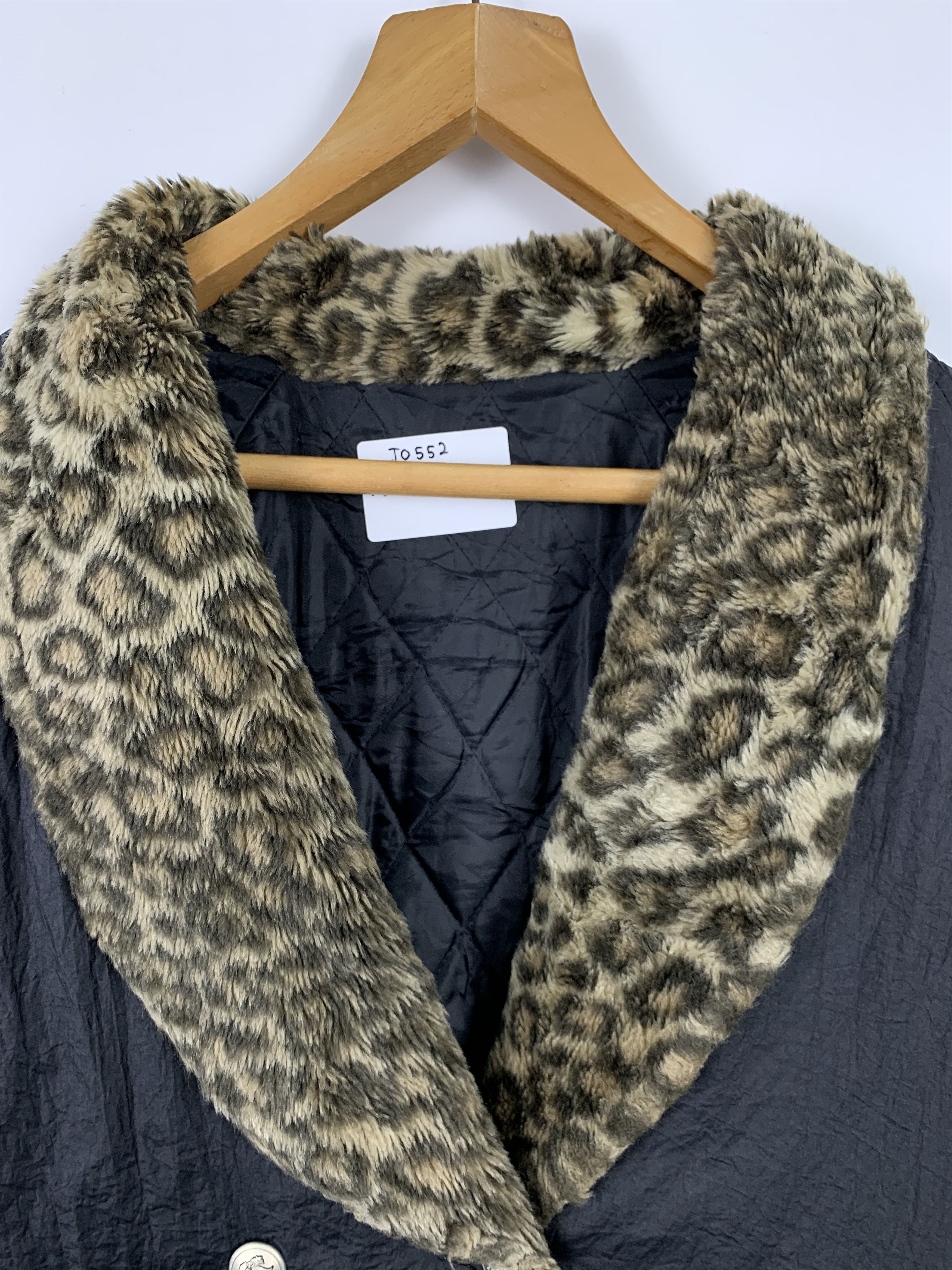 Japanese Brand Vintage 90S Japanese Brand Leopard Collar Fleece Coat J0552 Size US L / EU 52-54 / 3 - 5 Thumbnail