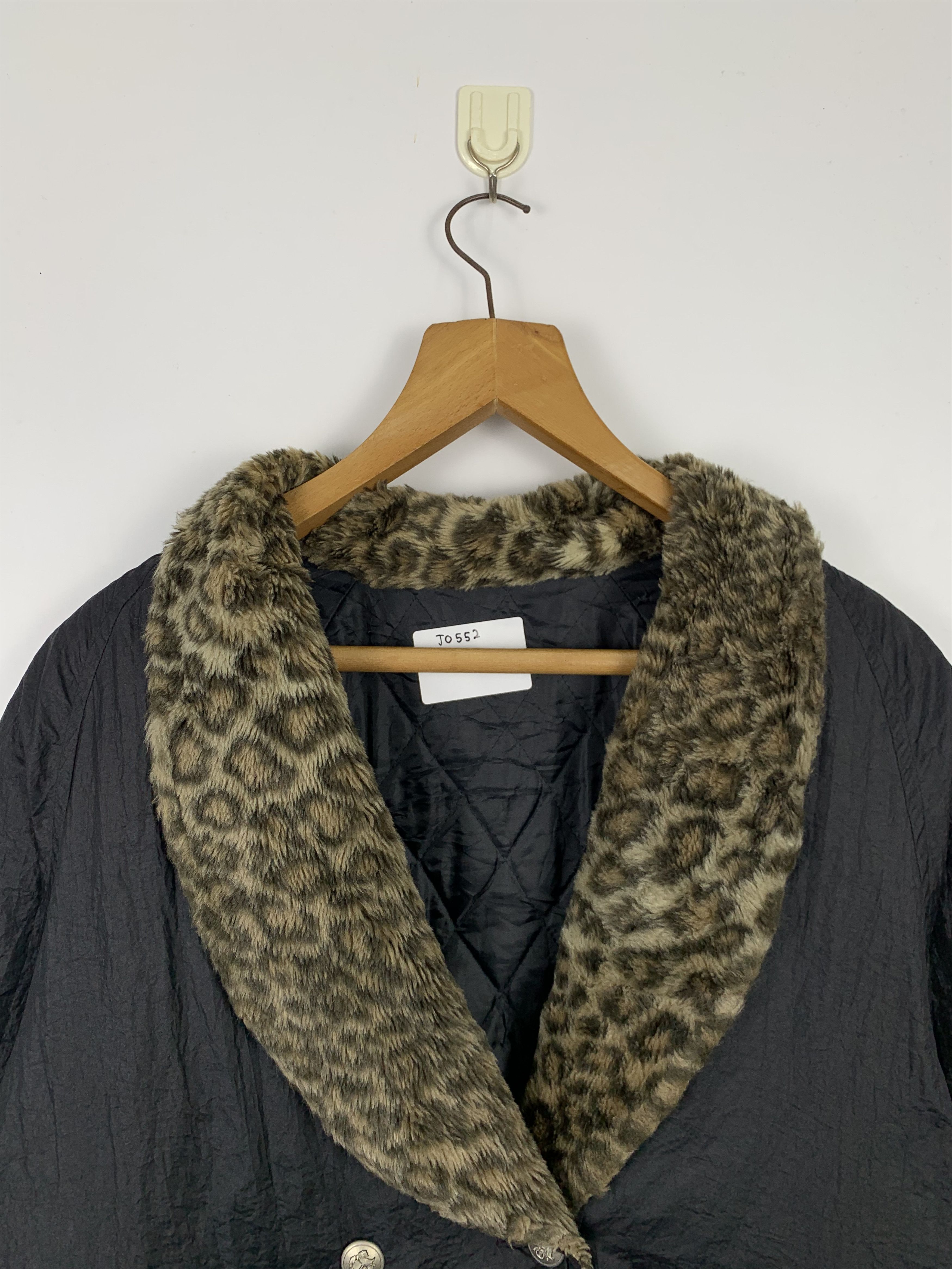 Japanese Brand Vintage 90S Japanese Brand Leopard Collar Fleece Coat J0552 Size US L / EU 52-54 / 3 - 2 Thumbnail