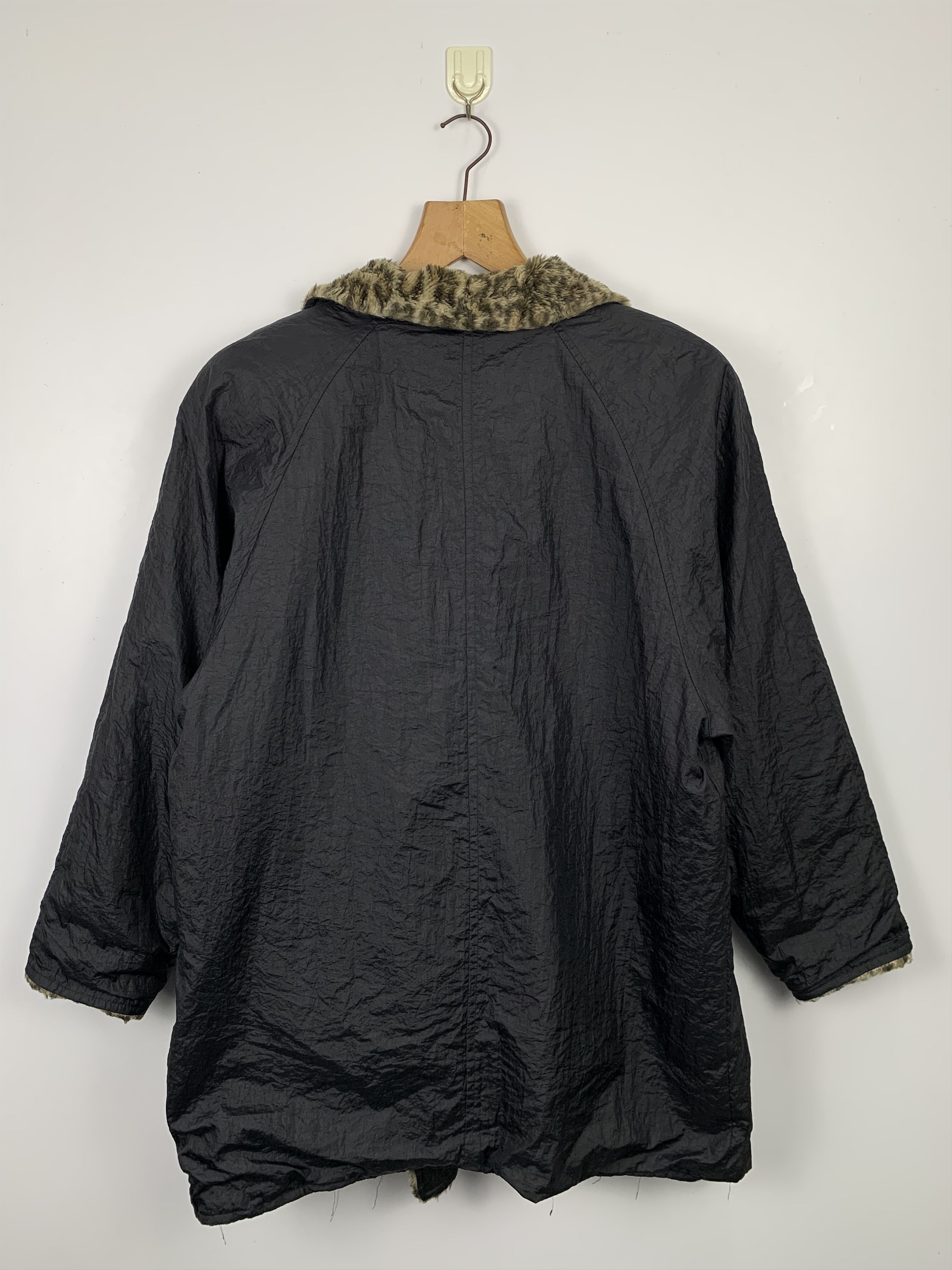 Japanese Brand Vintage 90S Japanese Brand Leopard Collar Fleece Coat J0552 Size US L / EU 52-54 / 3 - 7 Thumbnail