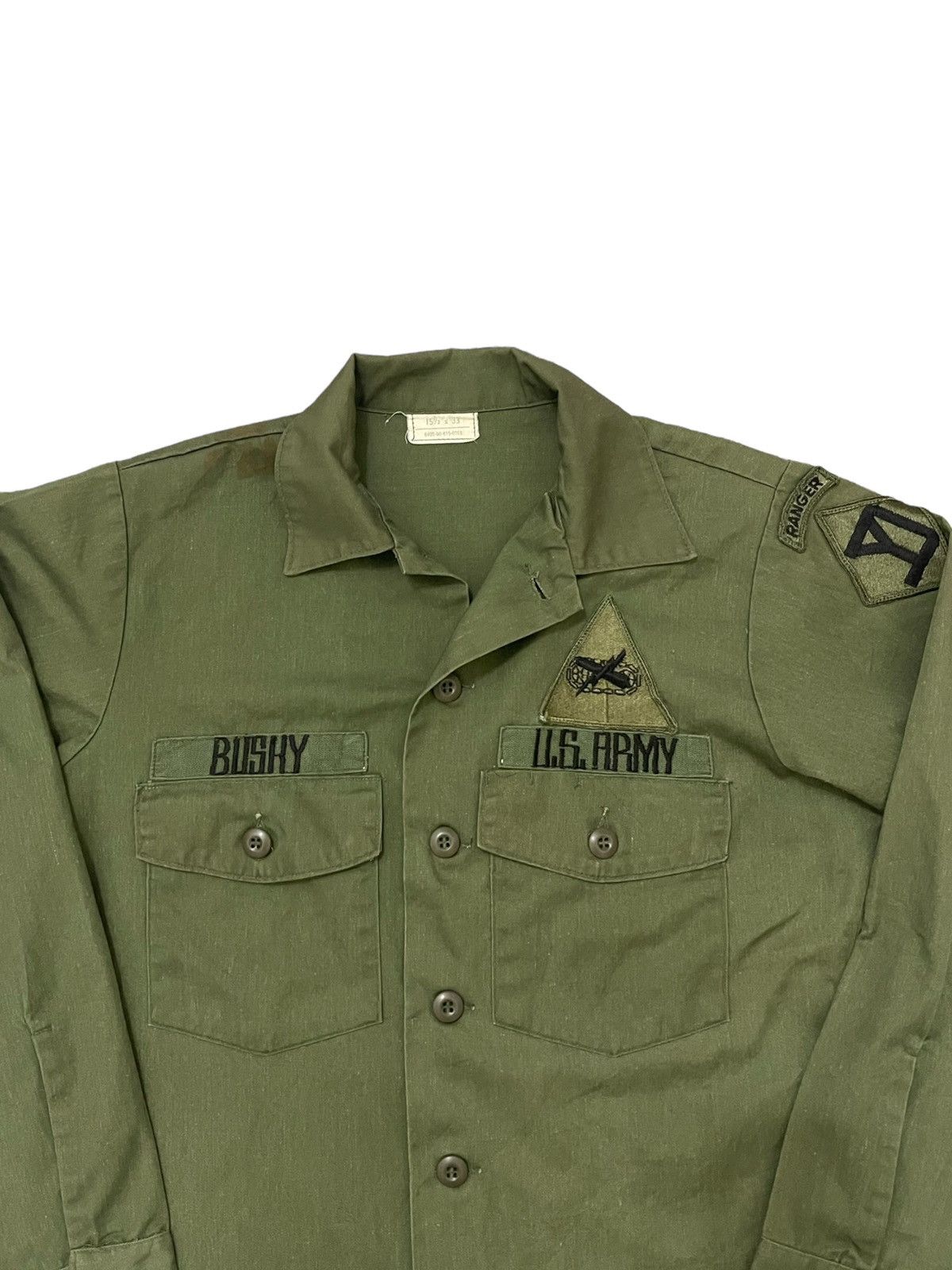 Vintage Vintage 80s us army jacket ranger jacket Size US L / EU 52-54 / 3 - 4 Thumbnail