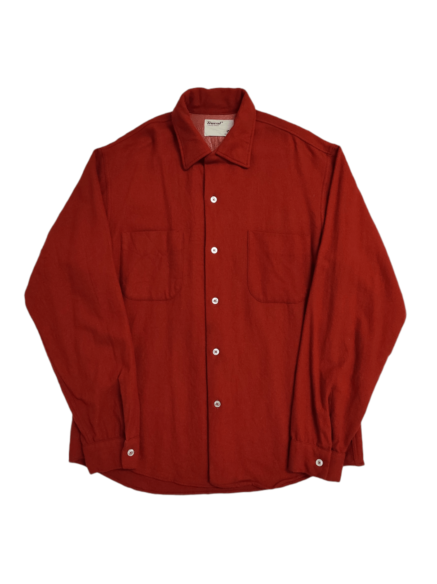 Vintage vintage 60's loop collar TRUVAL button down shirt Size US M / EU 48-50 / 2 - 9 Thumbnail