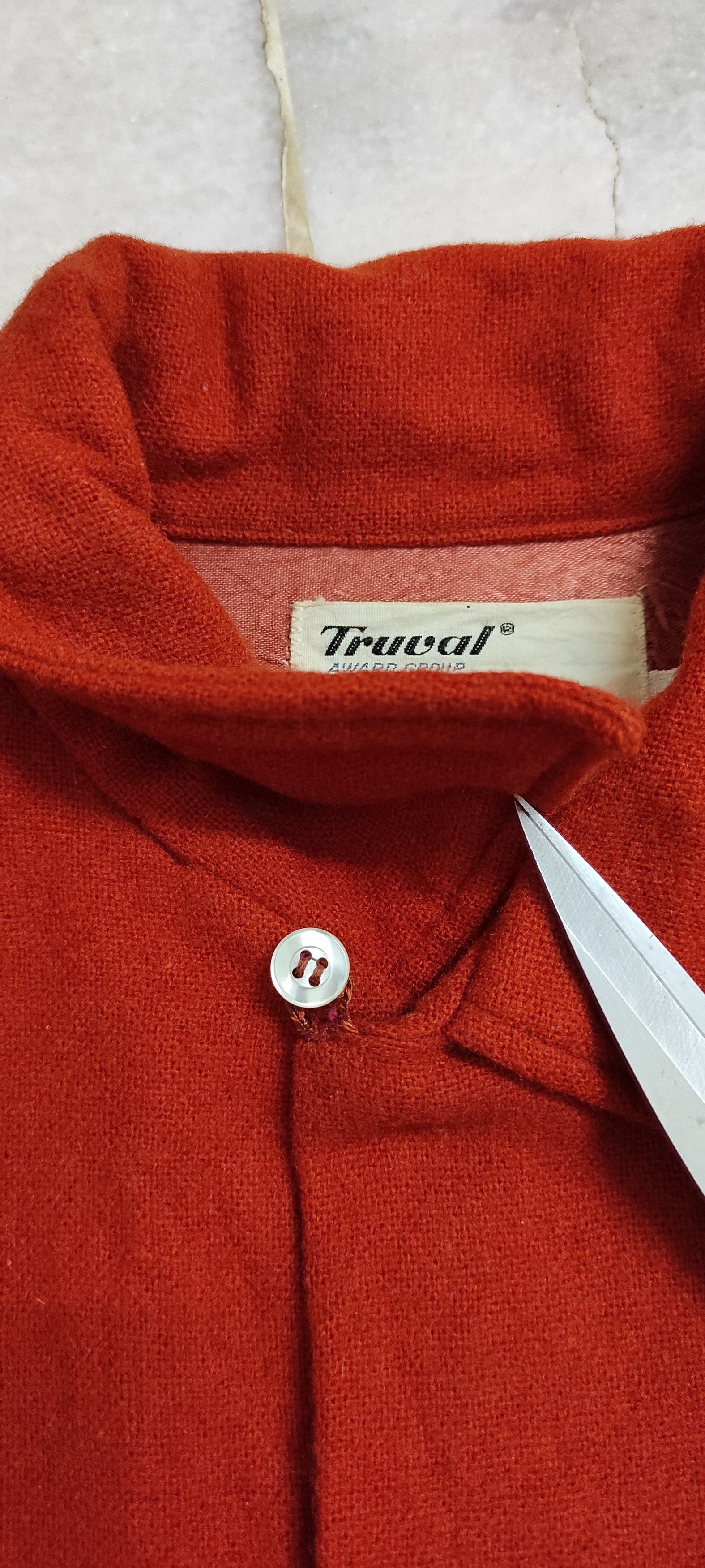 Vintage vintage 60's loop collar TRUVAL button down shirt Size US M / EU 48-50 / 2 - 7 Thumbnail