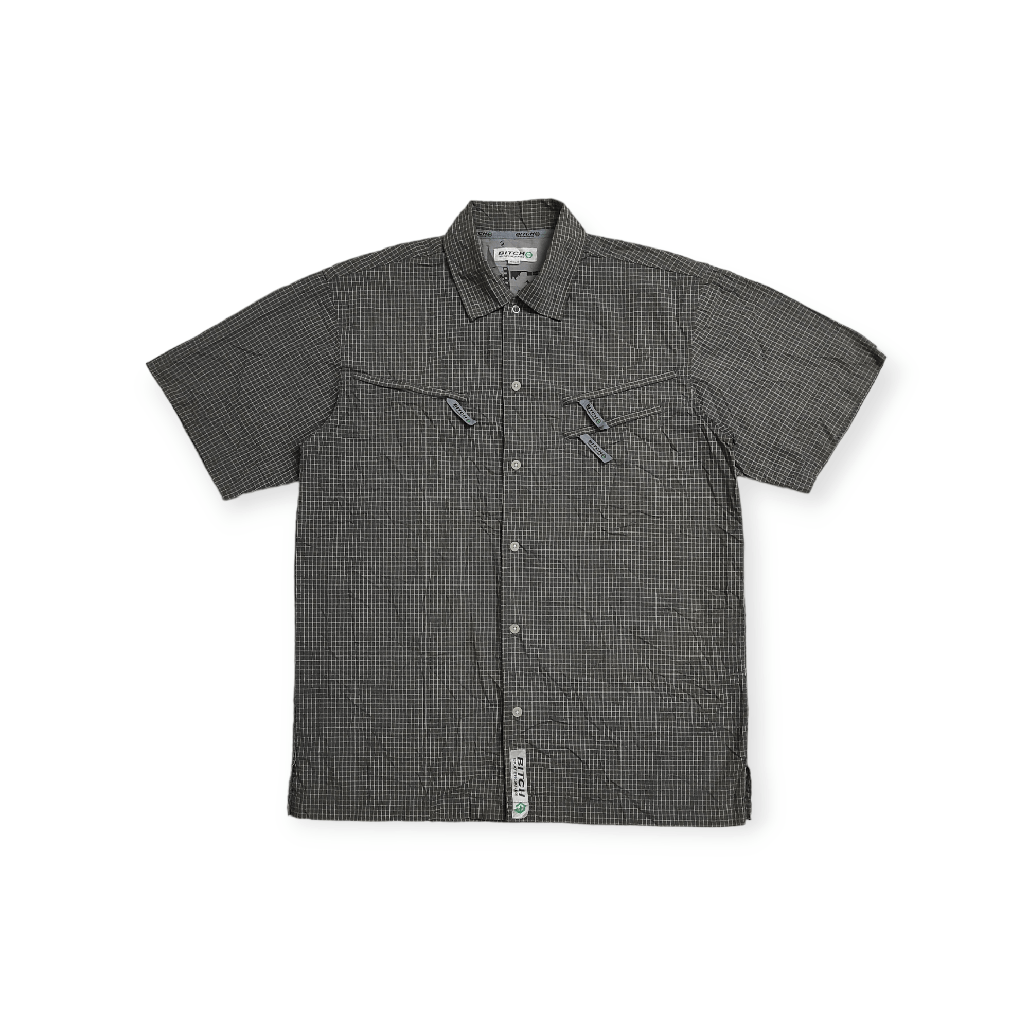 Other BITCH SKATEBOARD Triple zippers Pocket logo's tech shirt Size US M / EU 48-50 / 2 - 1 Thumbnail