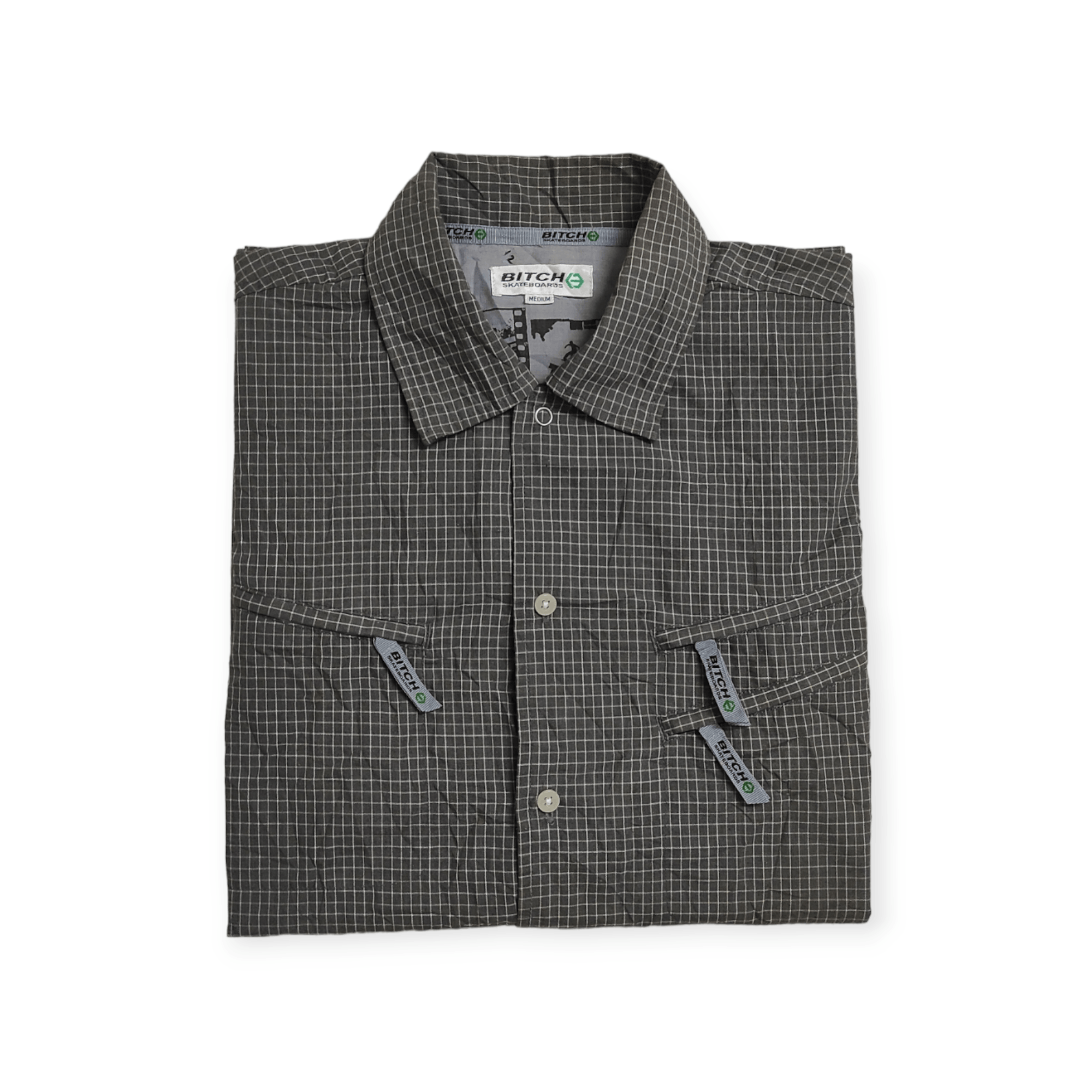 Other BITCH SKATEBOARD Triple zippers Pocket logo's tech shirt Size US M / EU 48-50 / 2 - 11 Thumbnail