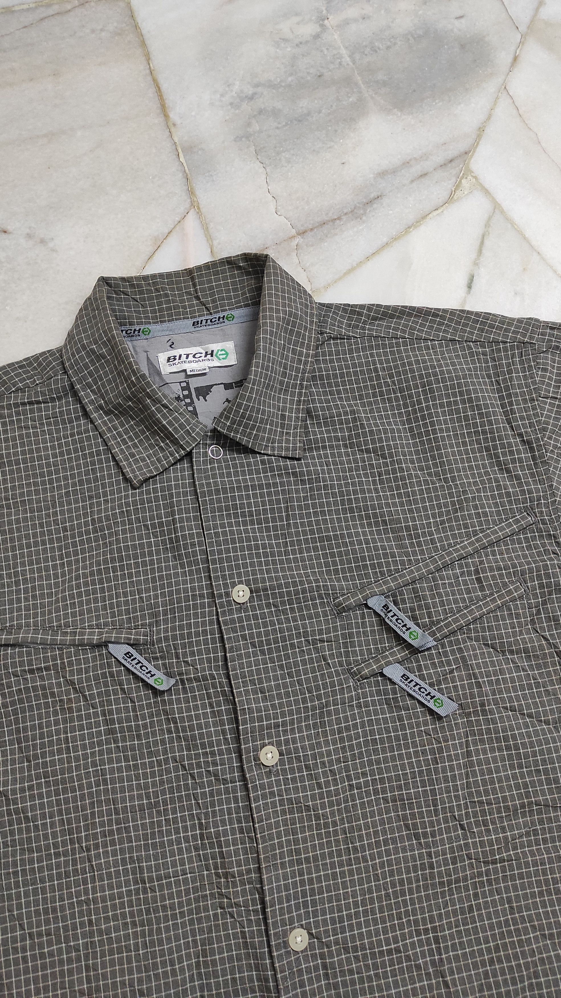Other BITCH SKATEBOARD Triple zippers Pocket logo's tech shirt Size US M / EU 48-50 / 2 - 9 Thumbnail