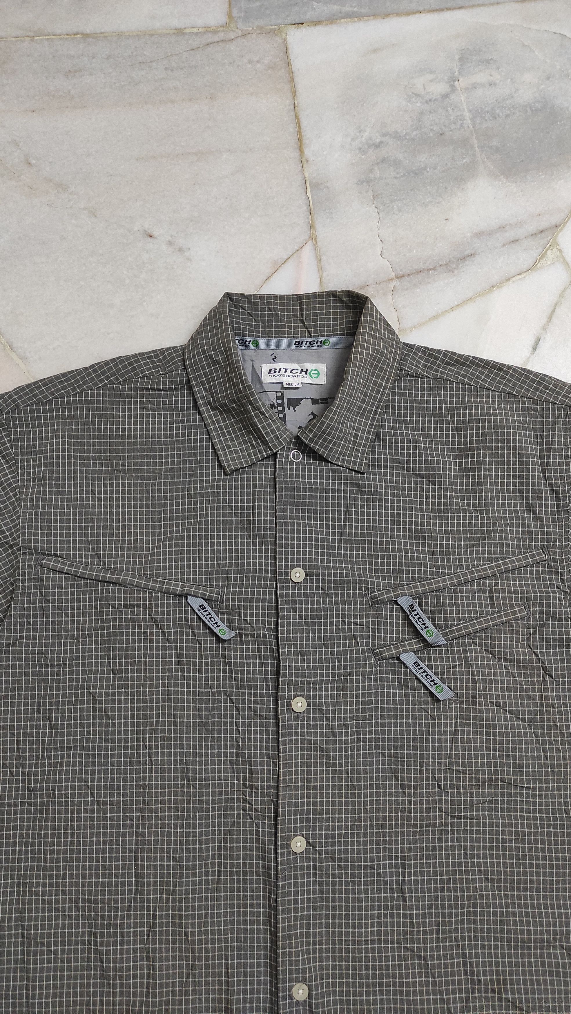 Other BITCH SKATEBOARD Triple zippers Pocket logo's tech shirt Size US M / EU 48-50 / 2 - 7 Thumbnail