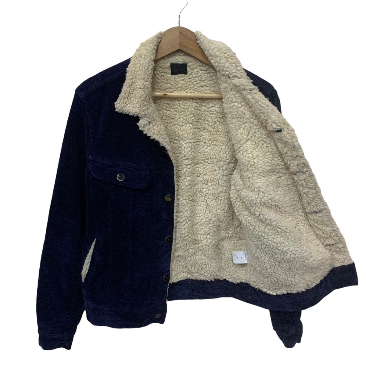 Lee × Vintage Vintage Lee Rider Sherpa Corduroy Button Jacket Size M / US 6-8 / IT 42-44 - 5 Thumbnail