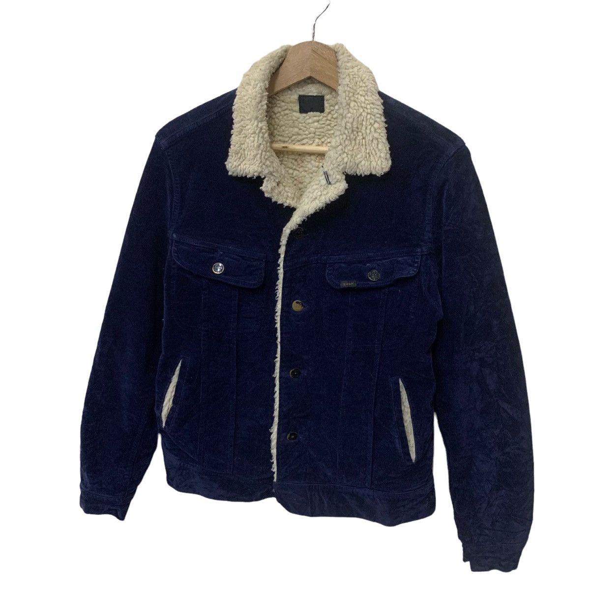 Lee × Vintage Vintage Lee Rider Sherpa Corduroy Button Jacket Size M / US 6-8 / IT 42-44 - 3 Thumbnail