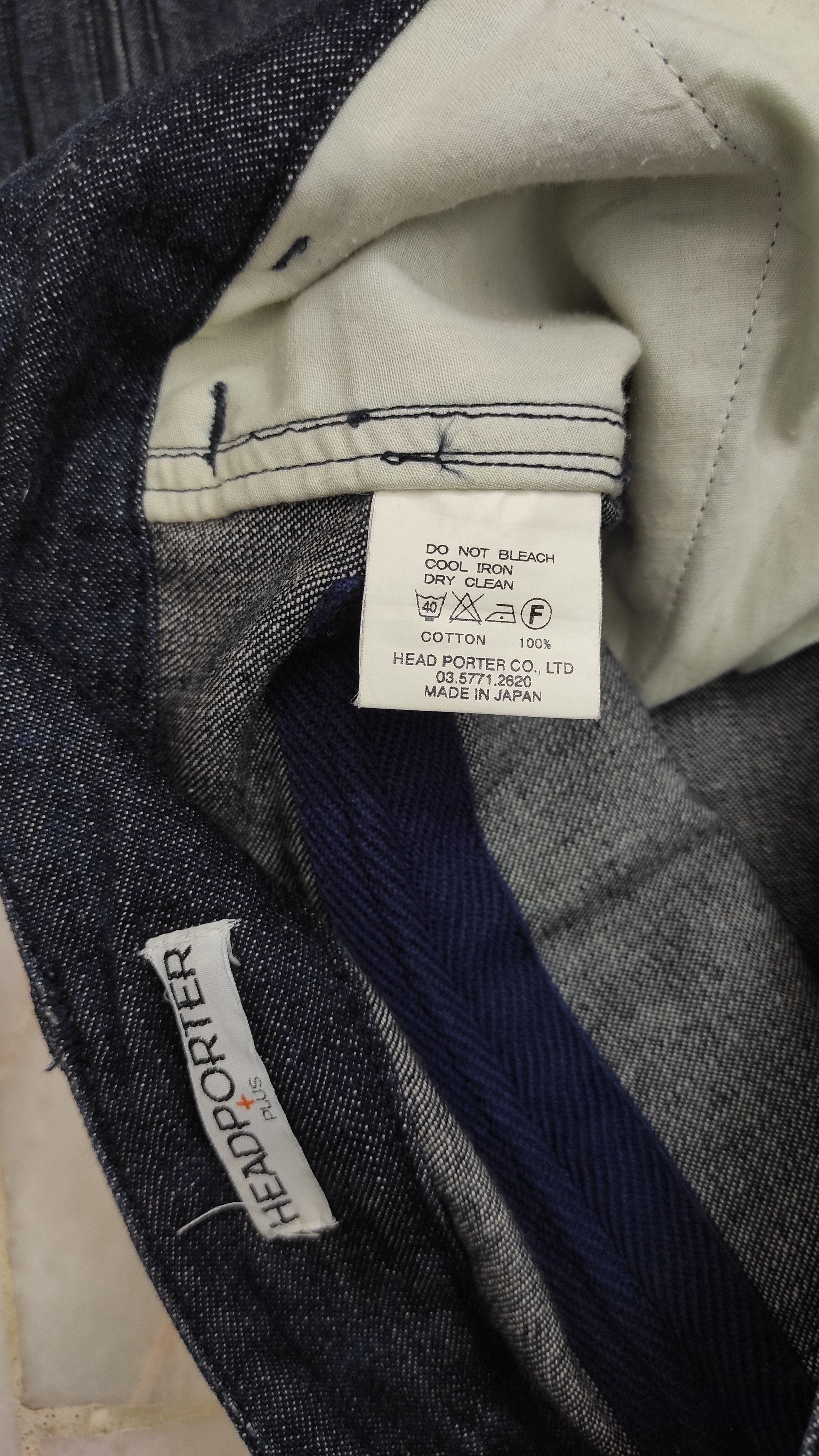 Head Porter Archive FW2000 HEAD PORTER PLUS SPELL OUT denim trousers Size US 31 - 7 Thumbnail