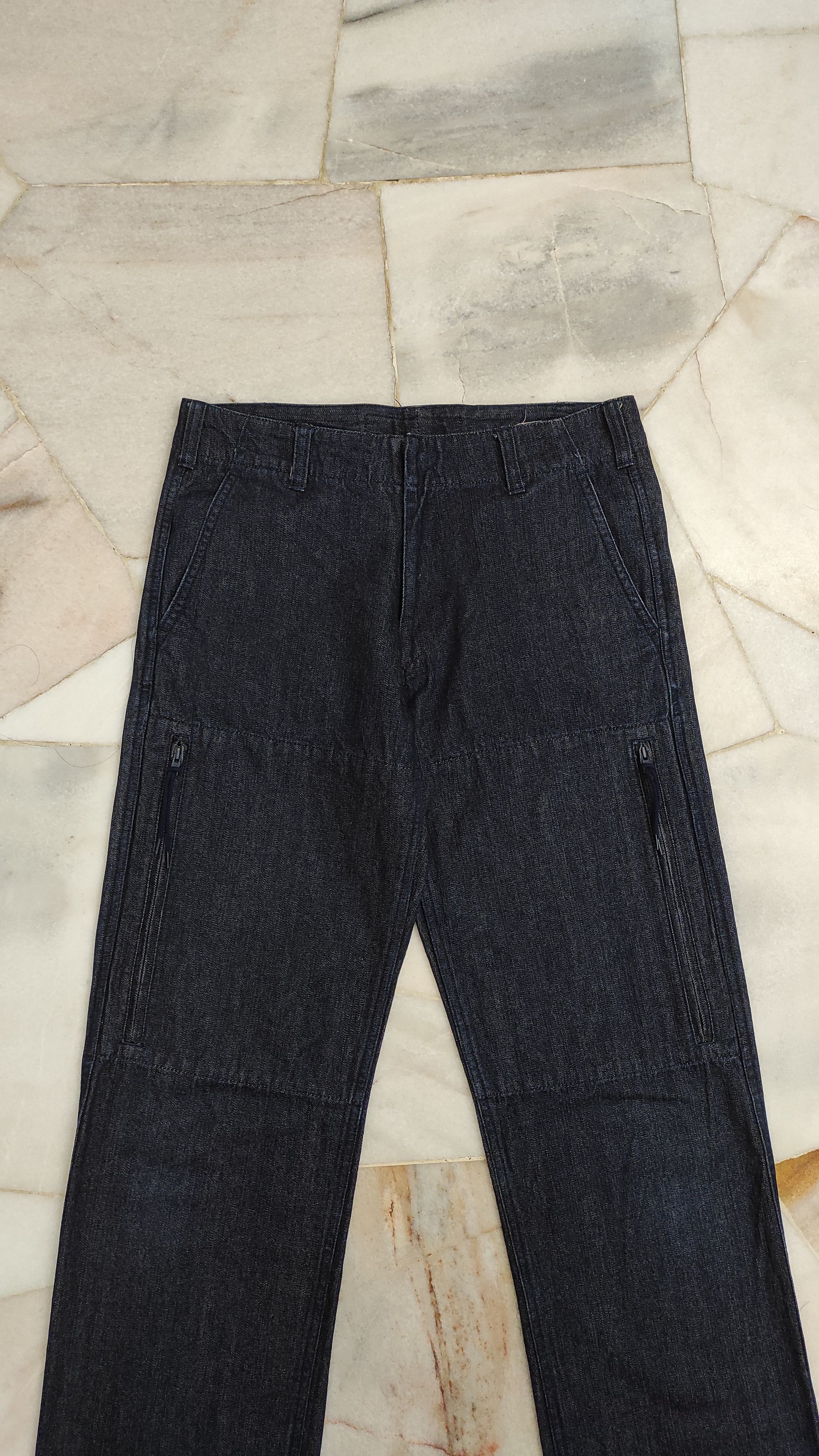 Head Porter Archive FW2000 HEAD PORTER PLUS SPELL OUT denim trousers Size US 31 - 12 Thumbnail