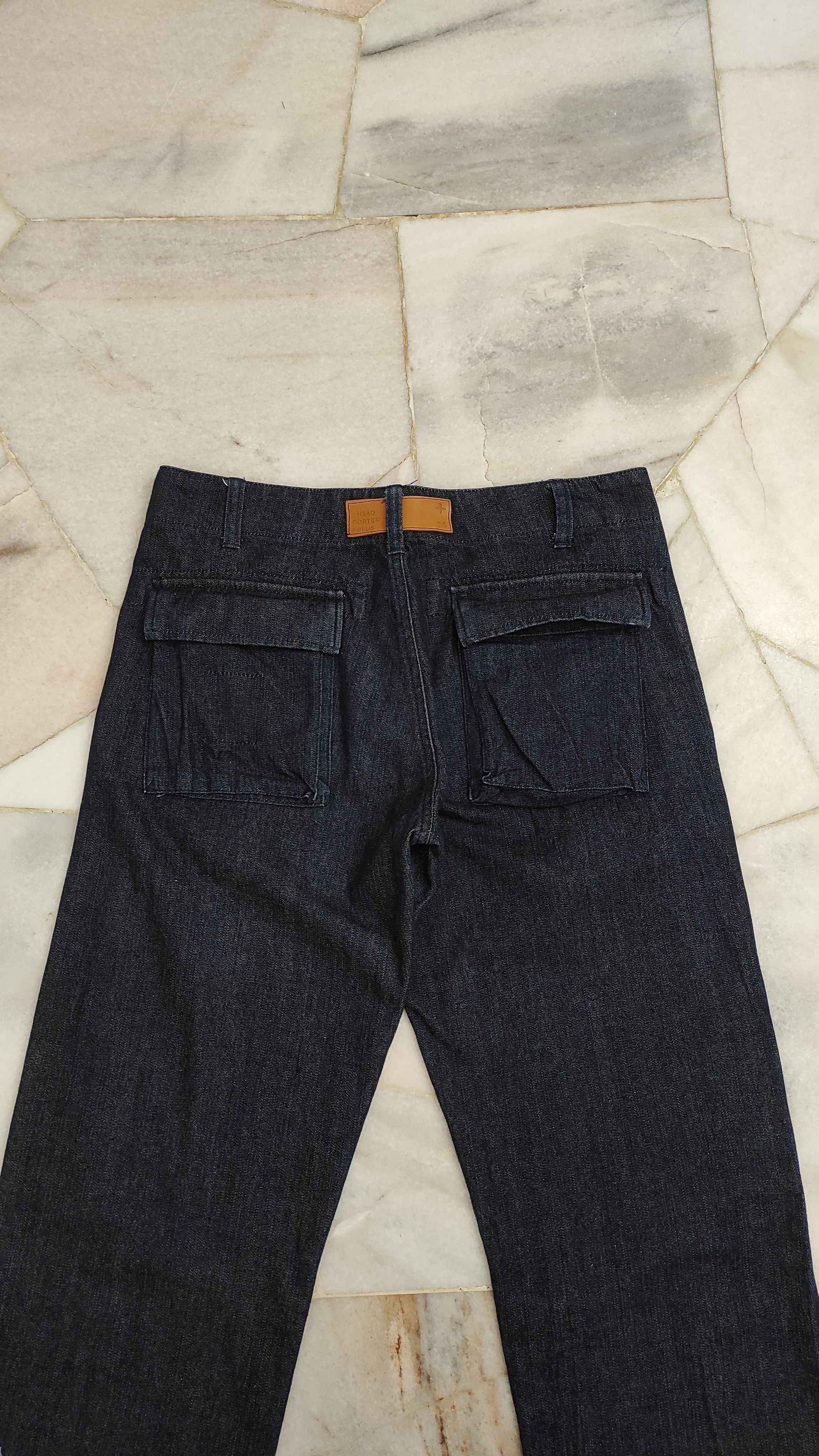 Head Porter Archive FW2000 HEAD PORTER PLUS SPELL OUT denim trousers Size US 31 - 15 Thumbnail